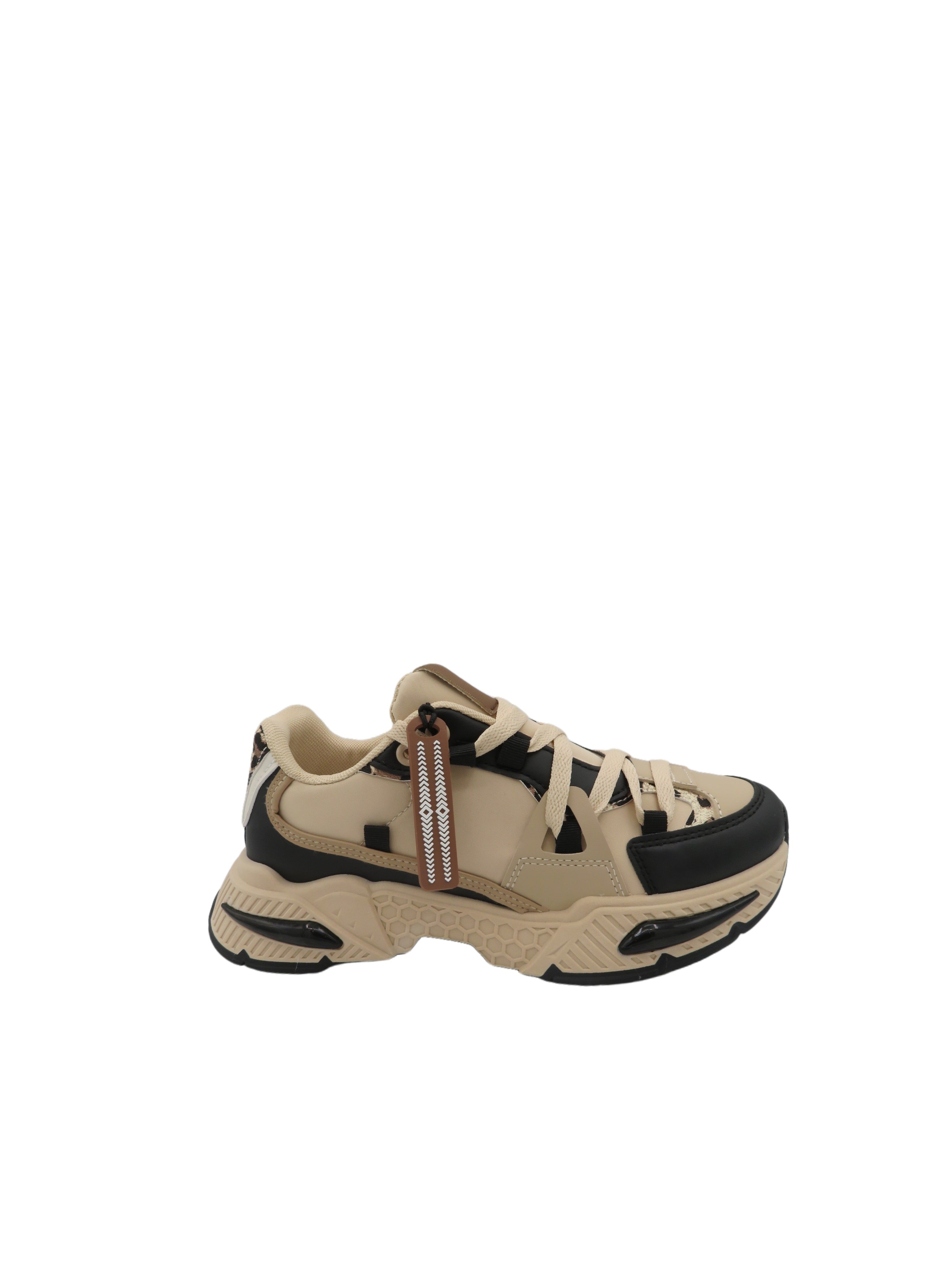 Sneakers Fancy Zwart/Beige