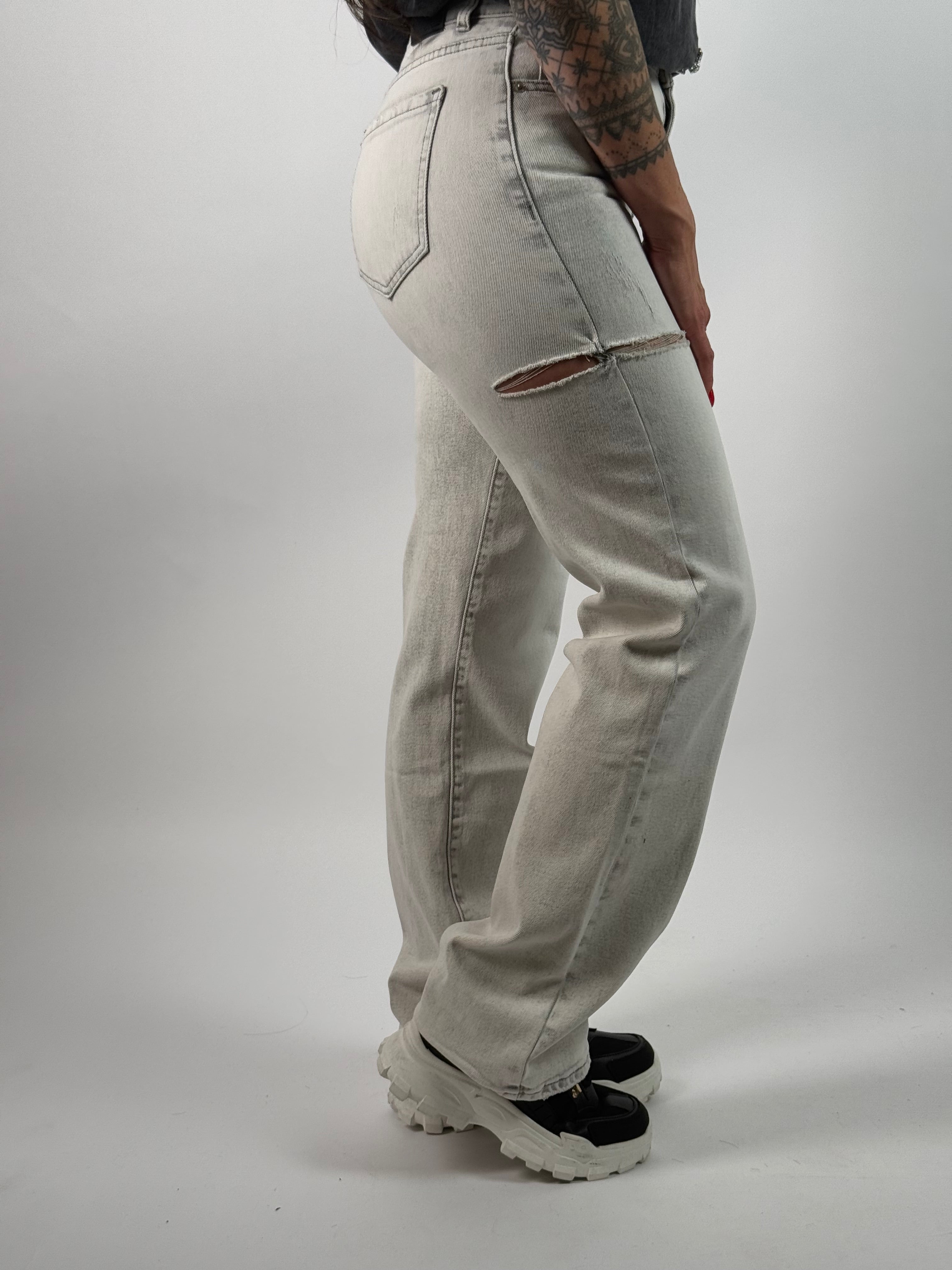 Jeans K 946-3 Straight Grijs