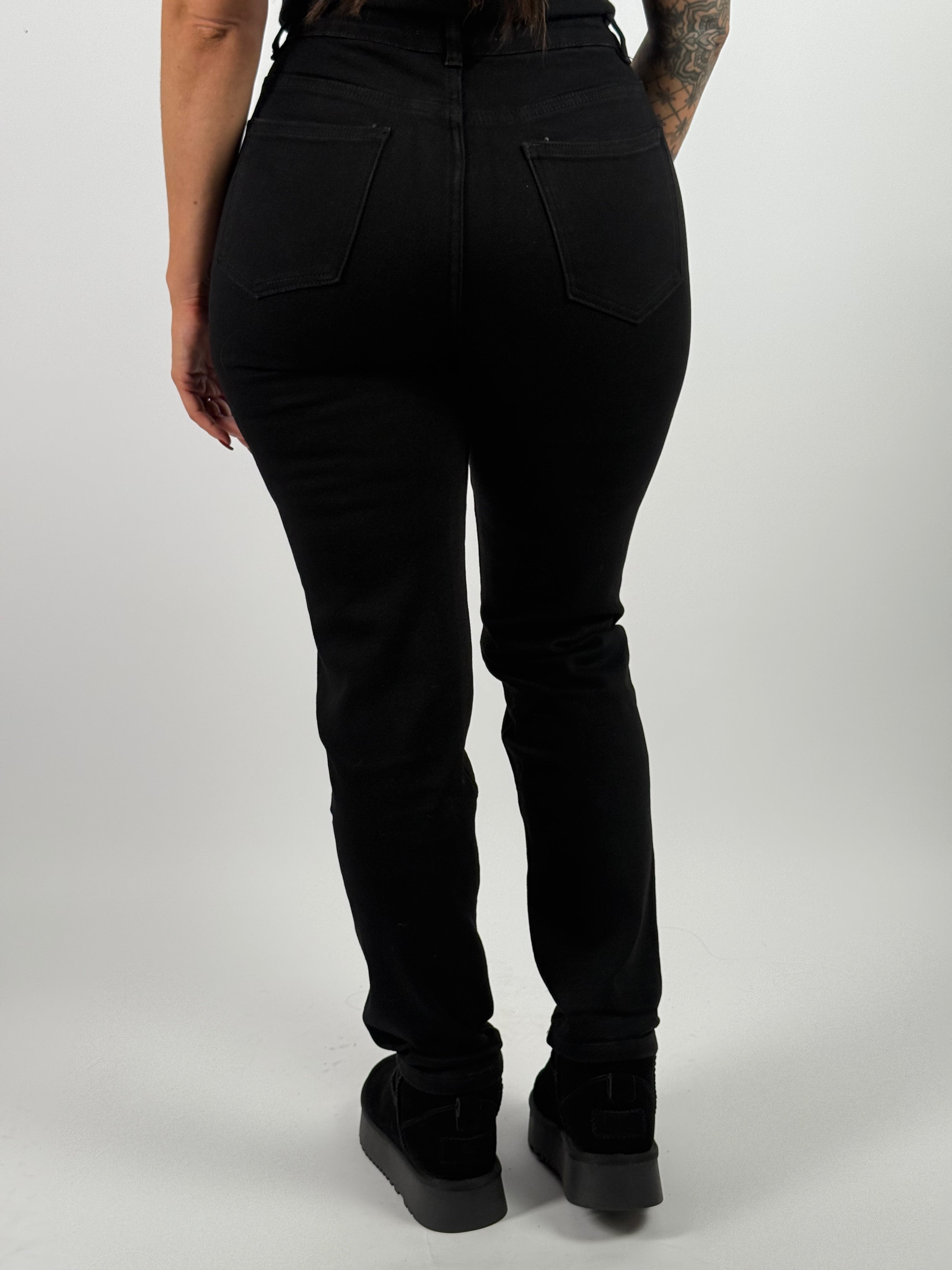 Jeans H 6750-6 Mom Zwart