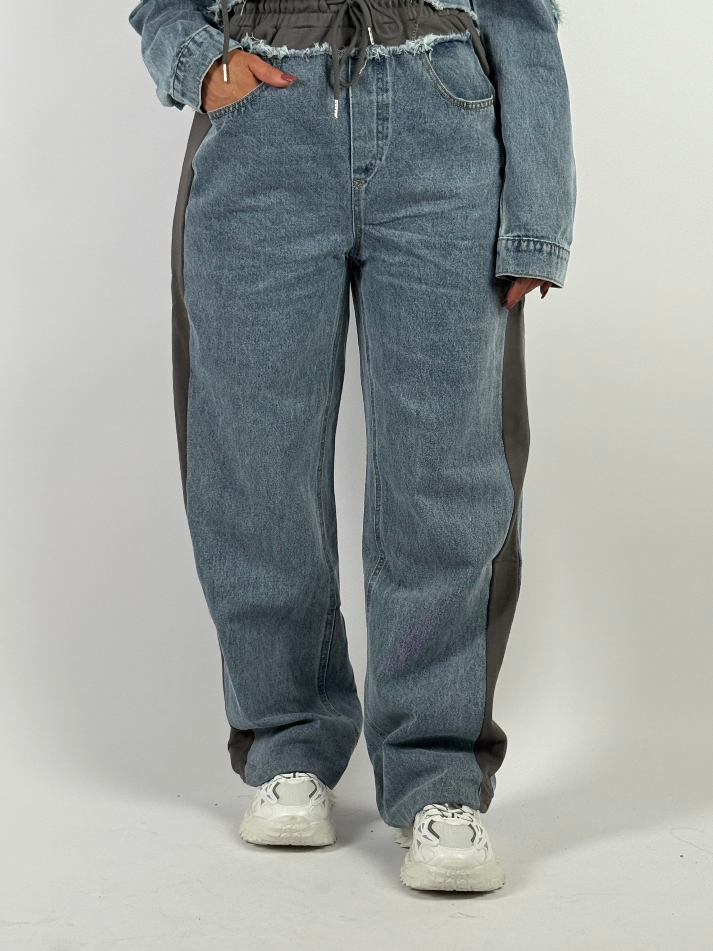 Jeans L 0050 Jogg Wide Leg Blauw