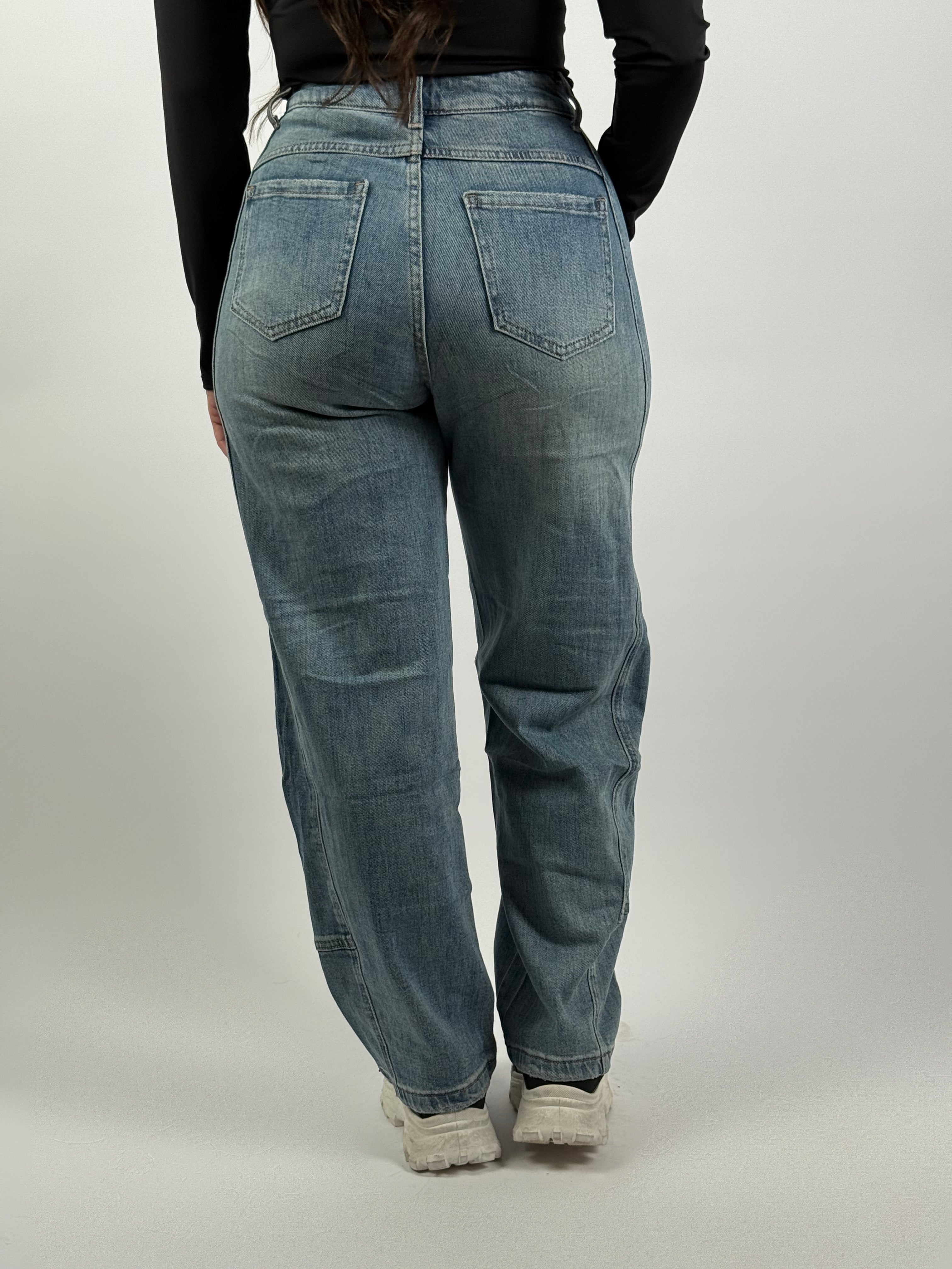 Jeans H 8606 Balloon Blauw