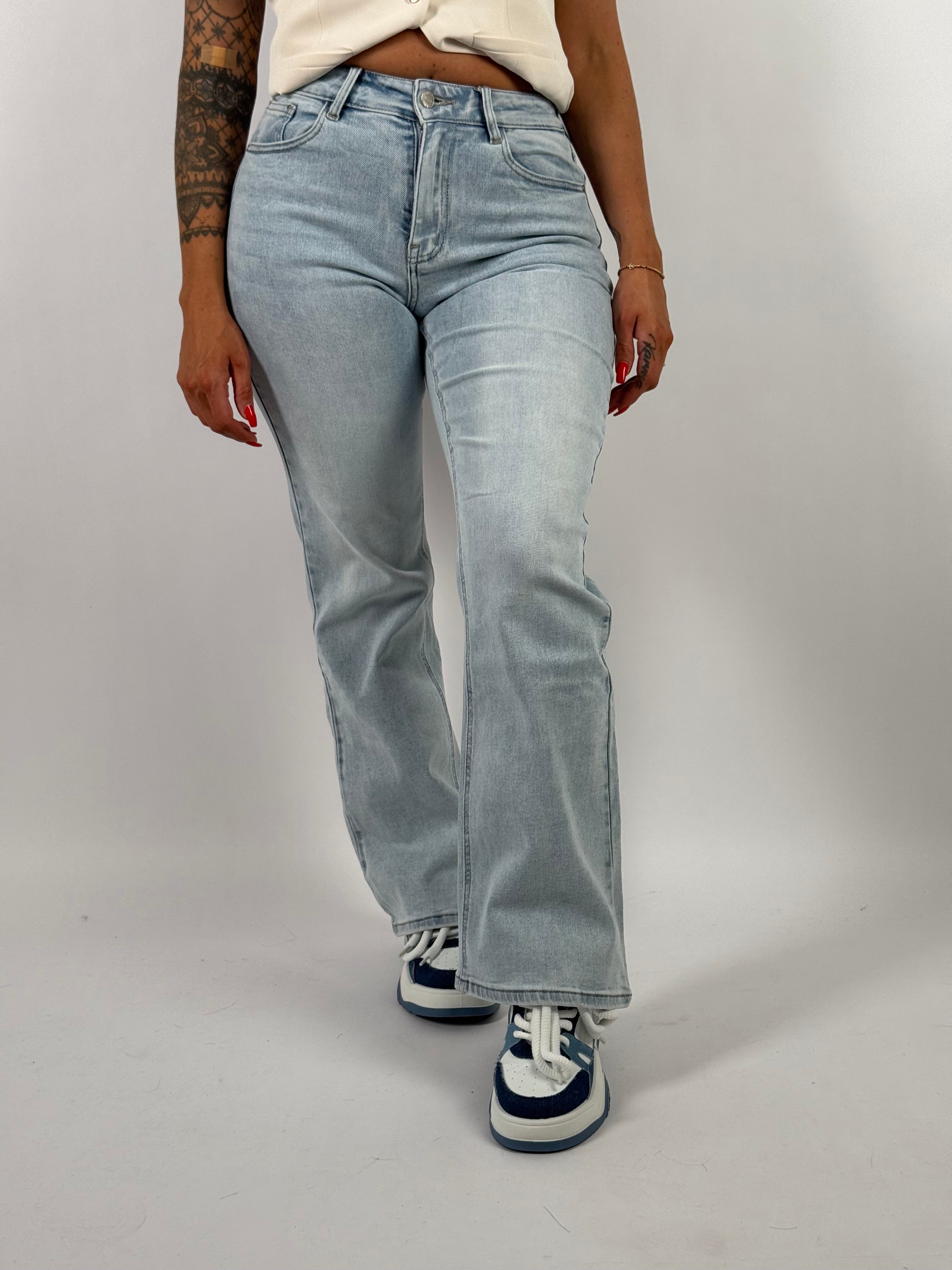 Jeans R 9076-1 Flared Blauw