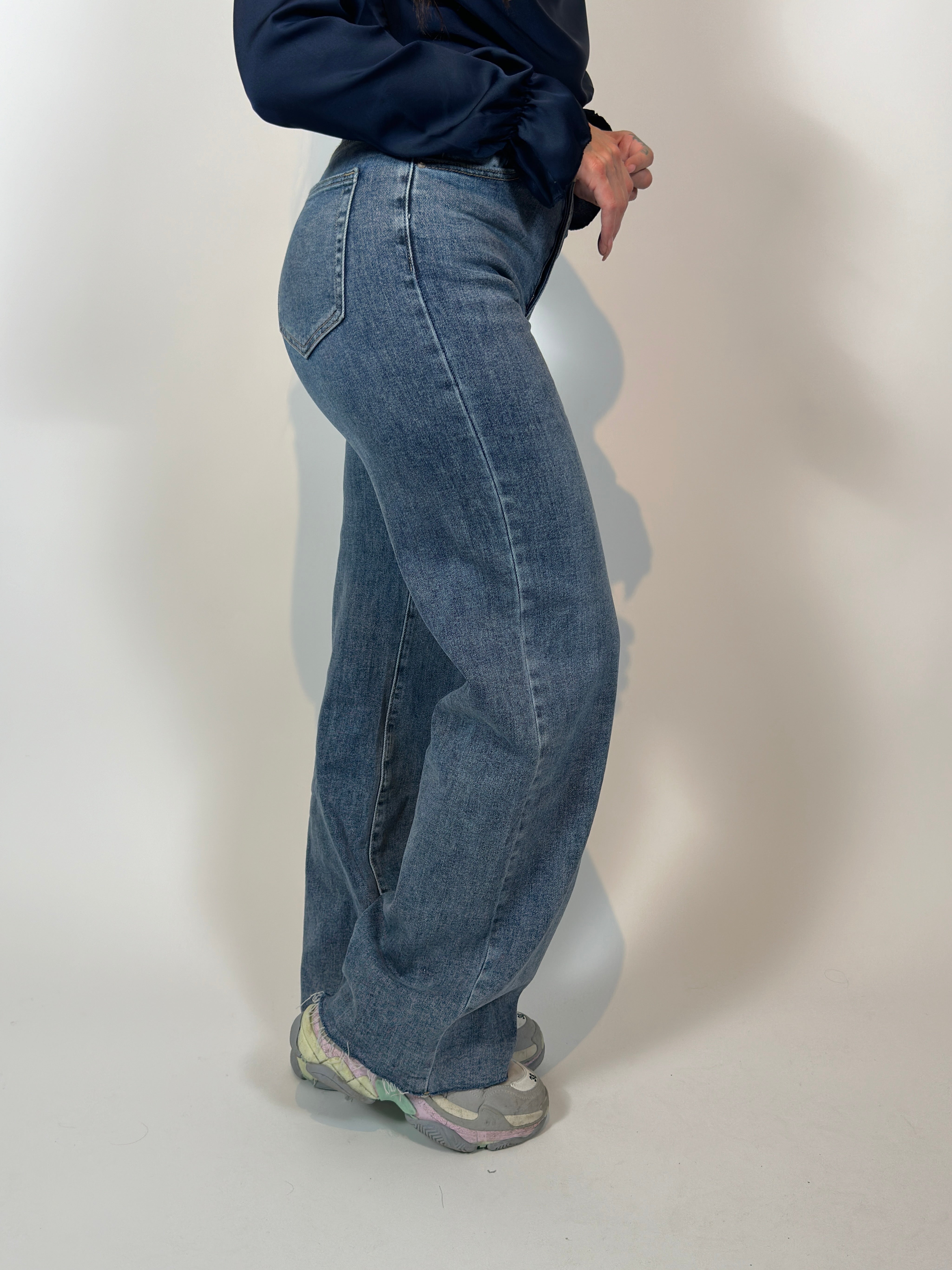 Jeans L 262-7 Wide Leg Blauw