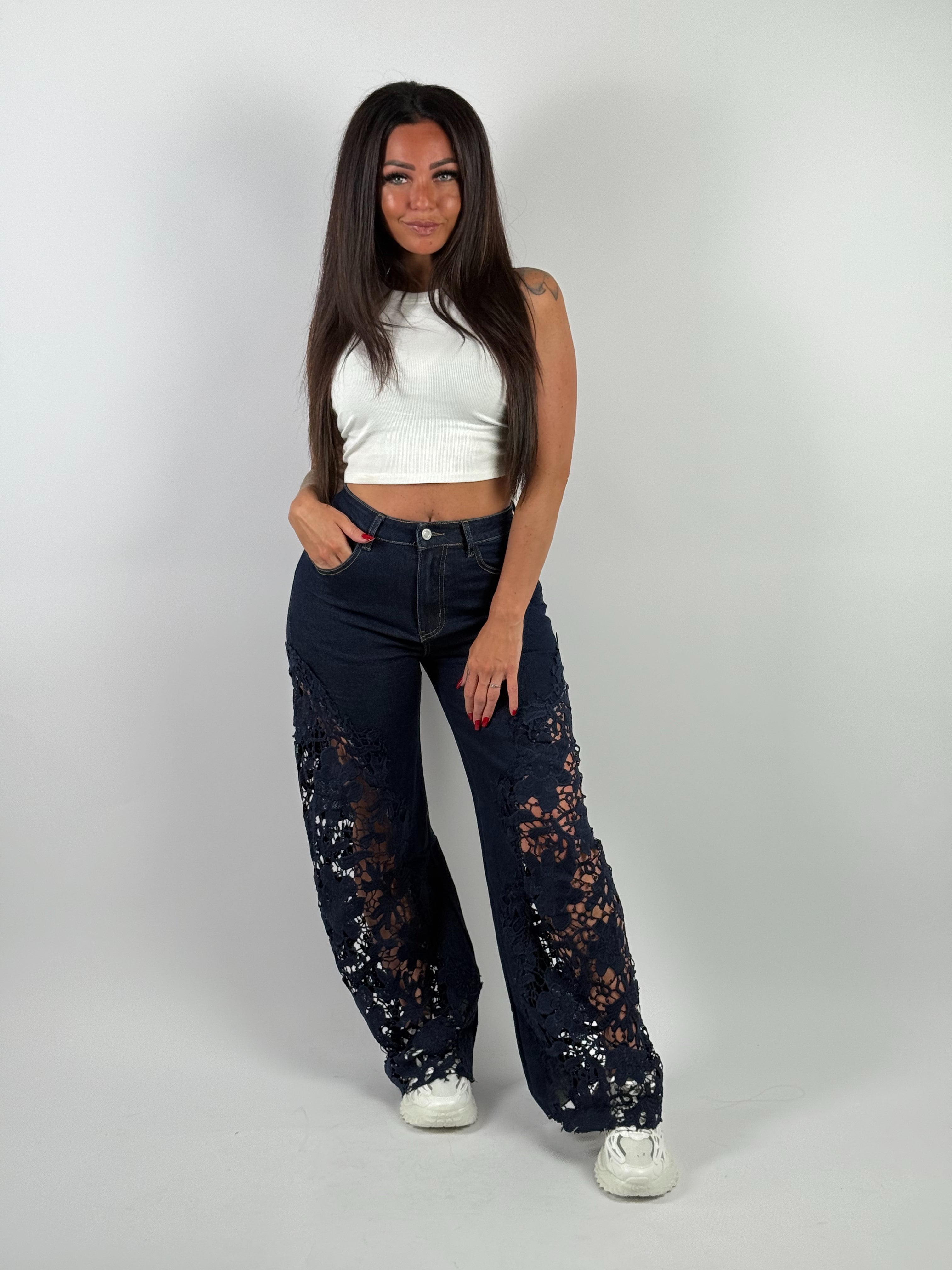 Jeans M Kant D. Blauw