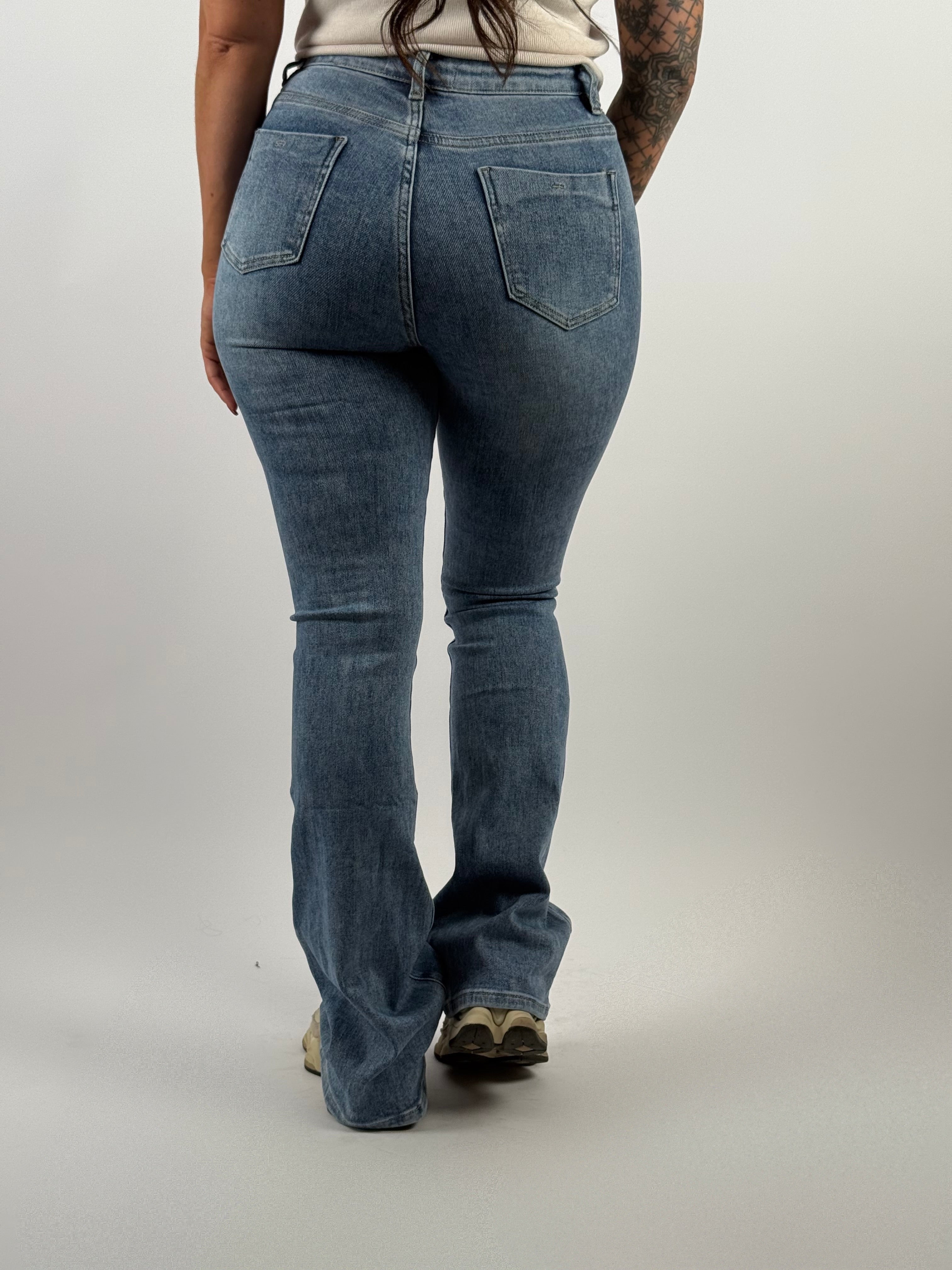 Jeans H 6156-17 Flared Blue