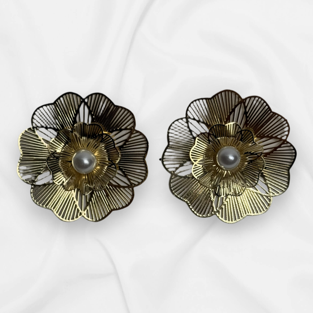 Oorbel 13062 Bloem Goud