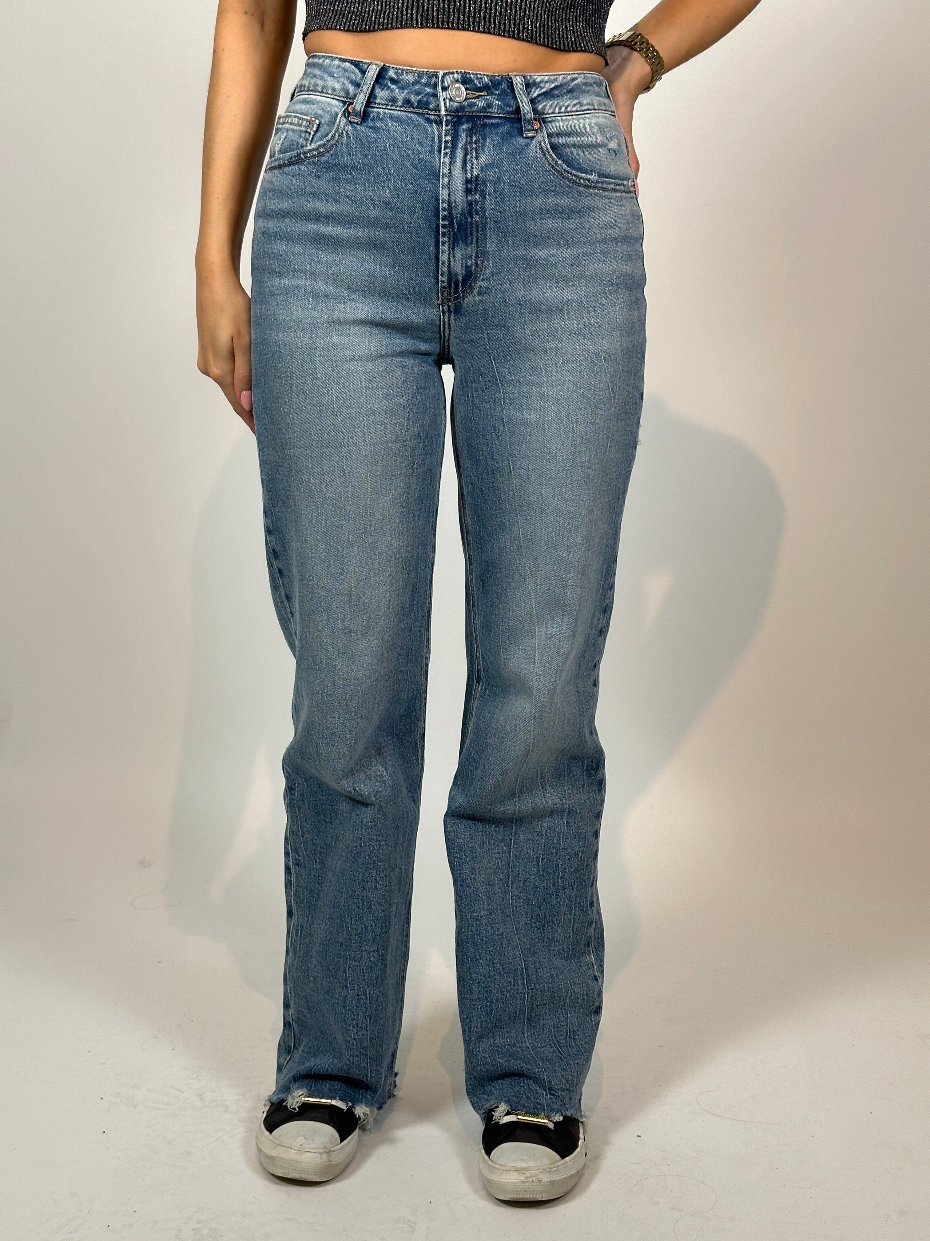 Jeans Q 3732 Wide Leg Blauw