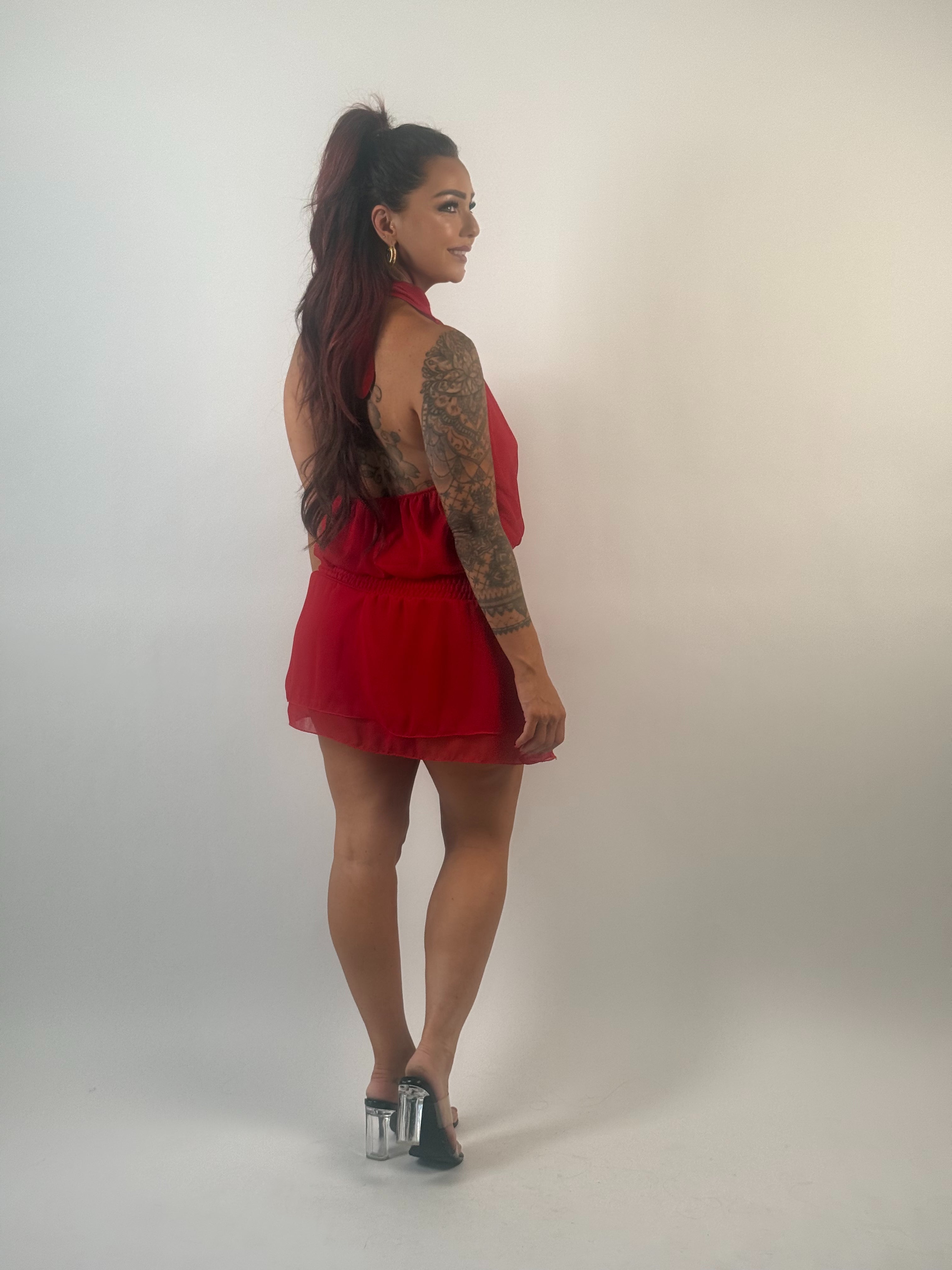 Playsuit Bella 1527 Rood