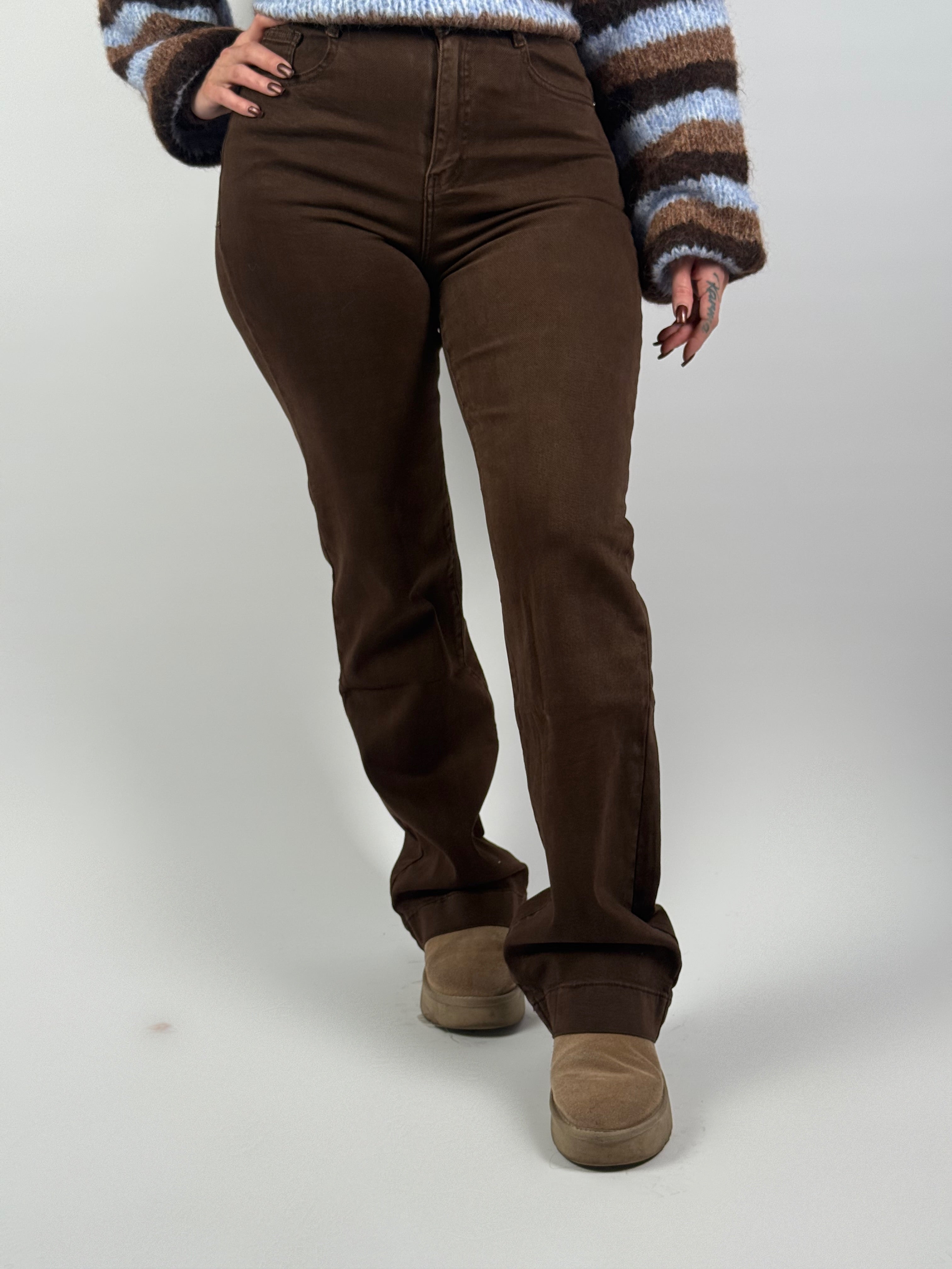 Jeans Y 6511 Wide Leg Choco