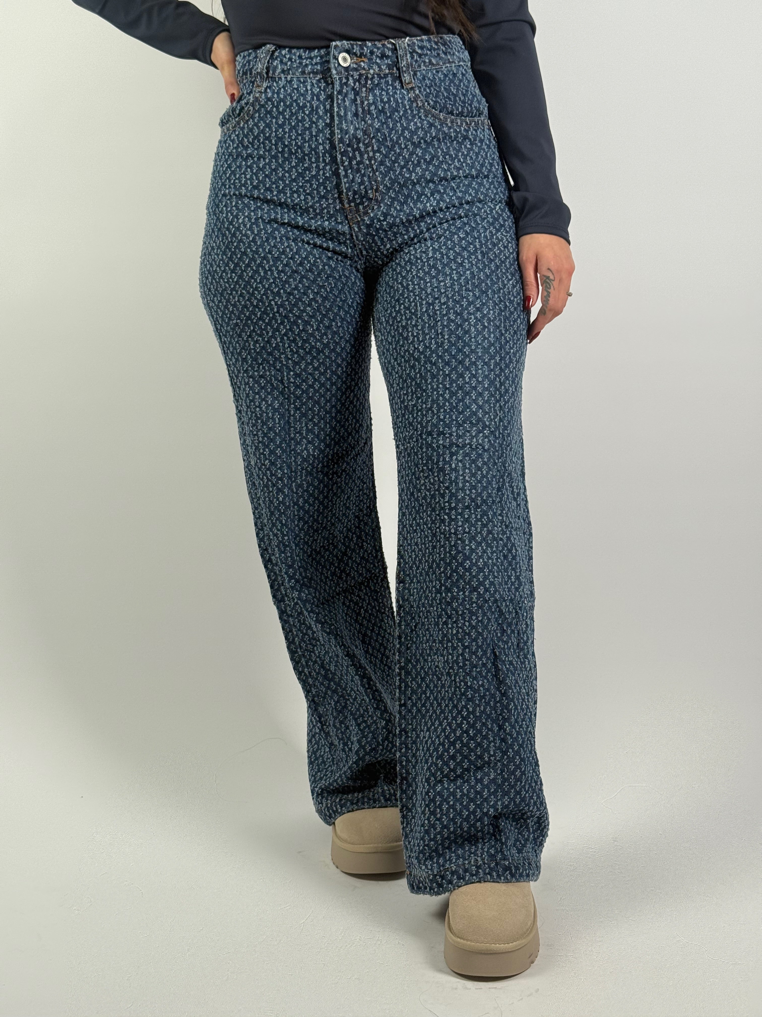 Jeans 6029 Wide Leg Blauw