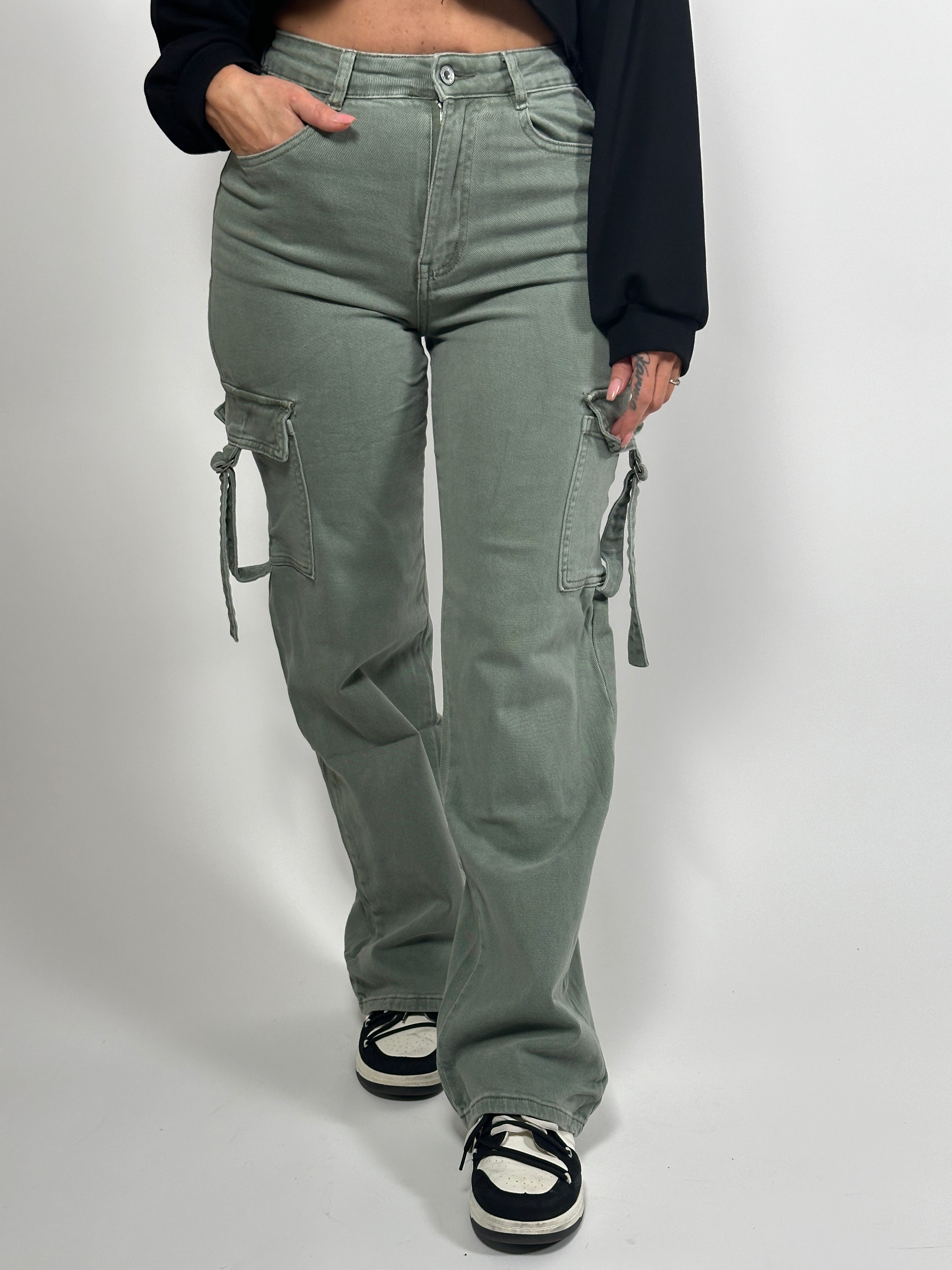 Jeans H Cargo 6581-5 Groen