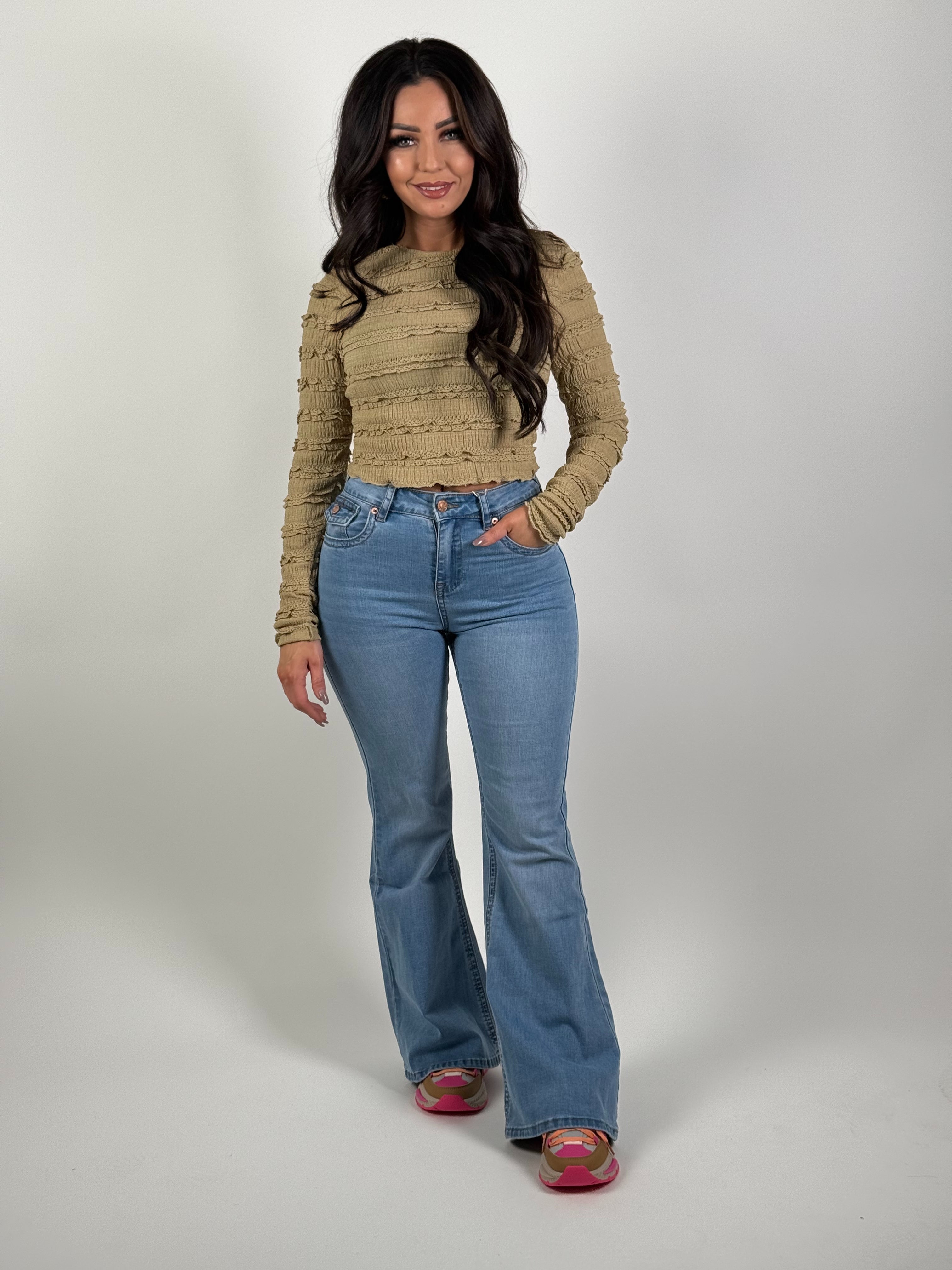 Jeans V 8590 Flared Blauw