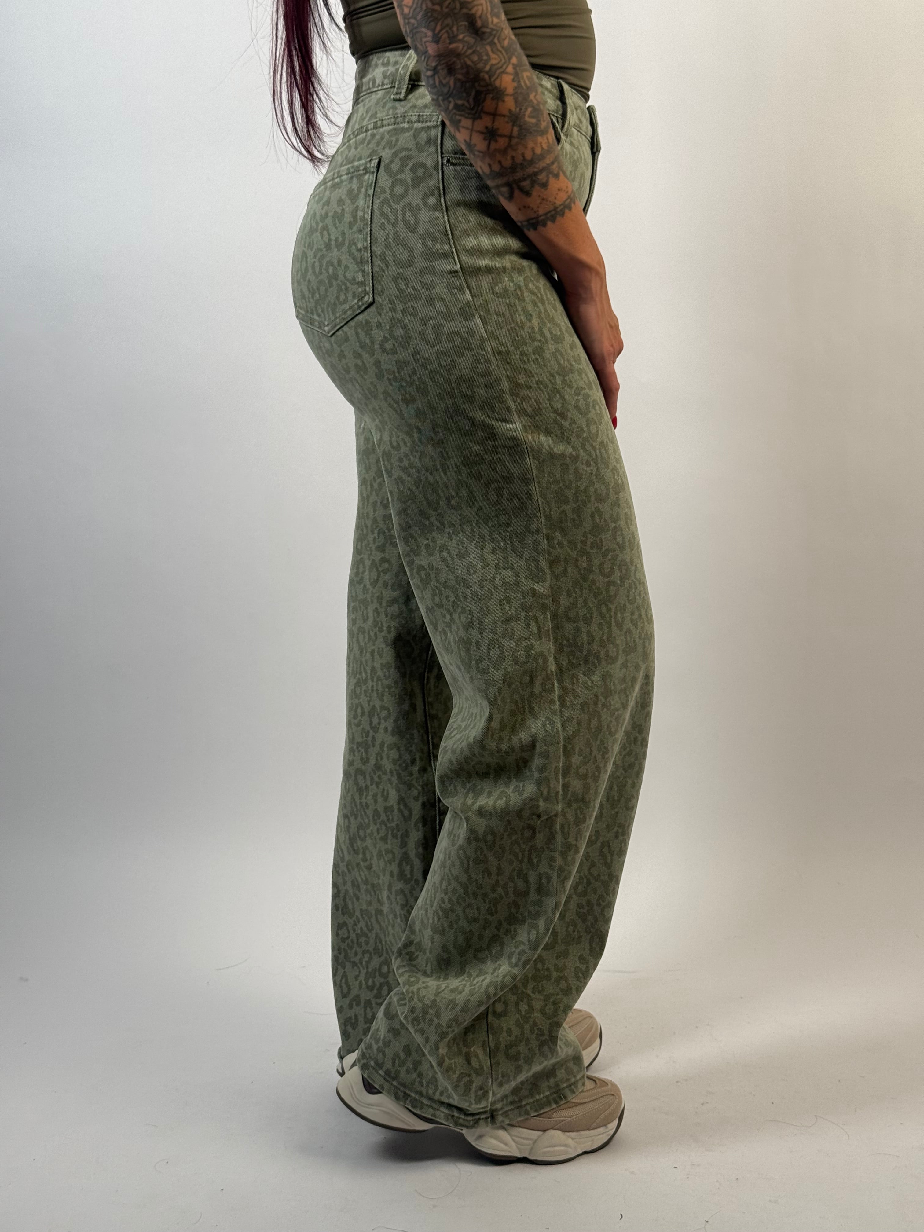 Jeans L 6265 Leo Wide Groen