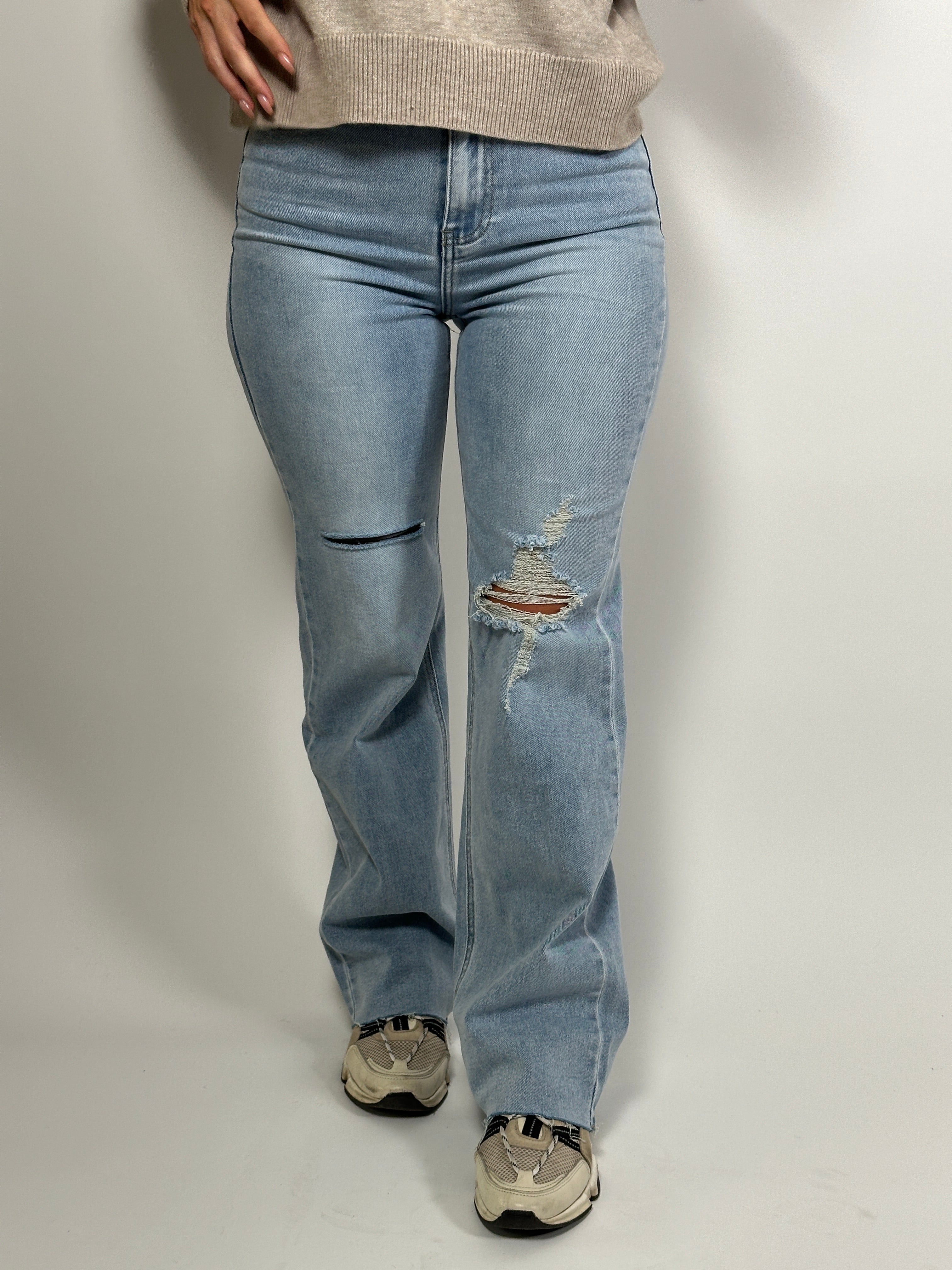 Jeans R 2533 Wide Leg Blauw