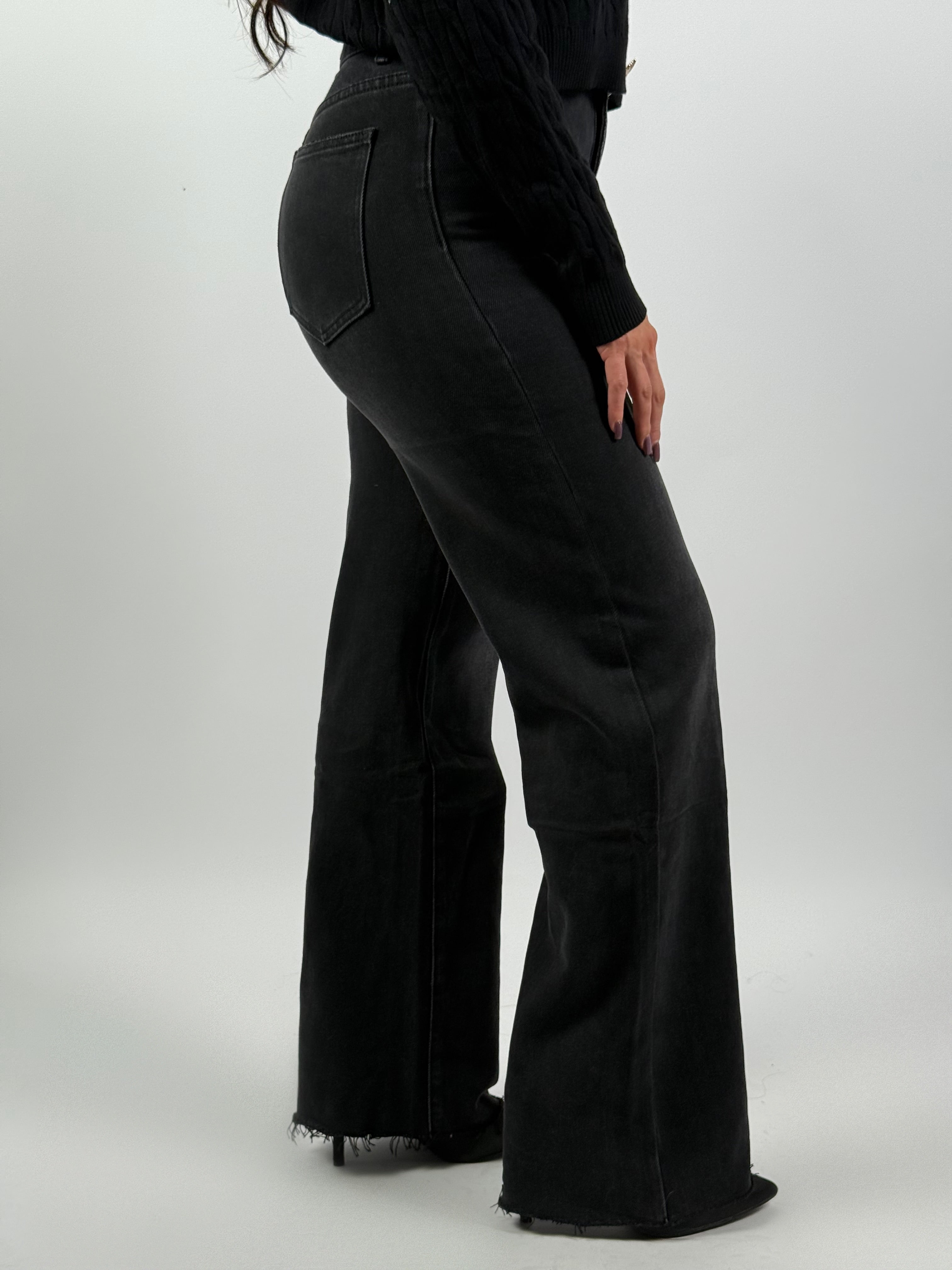 Jeans L 6286-2 Wide Leg Grijs