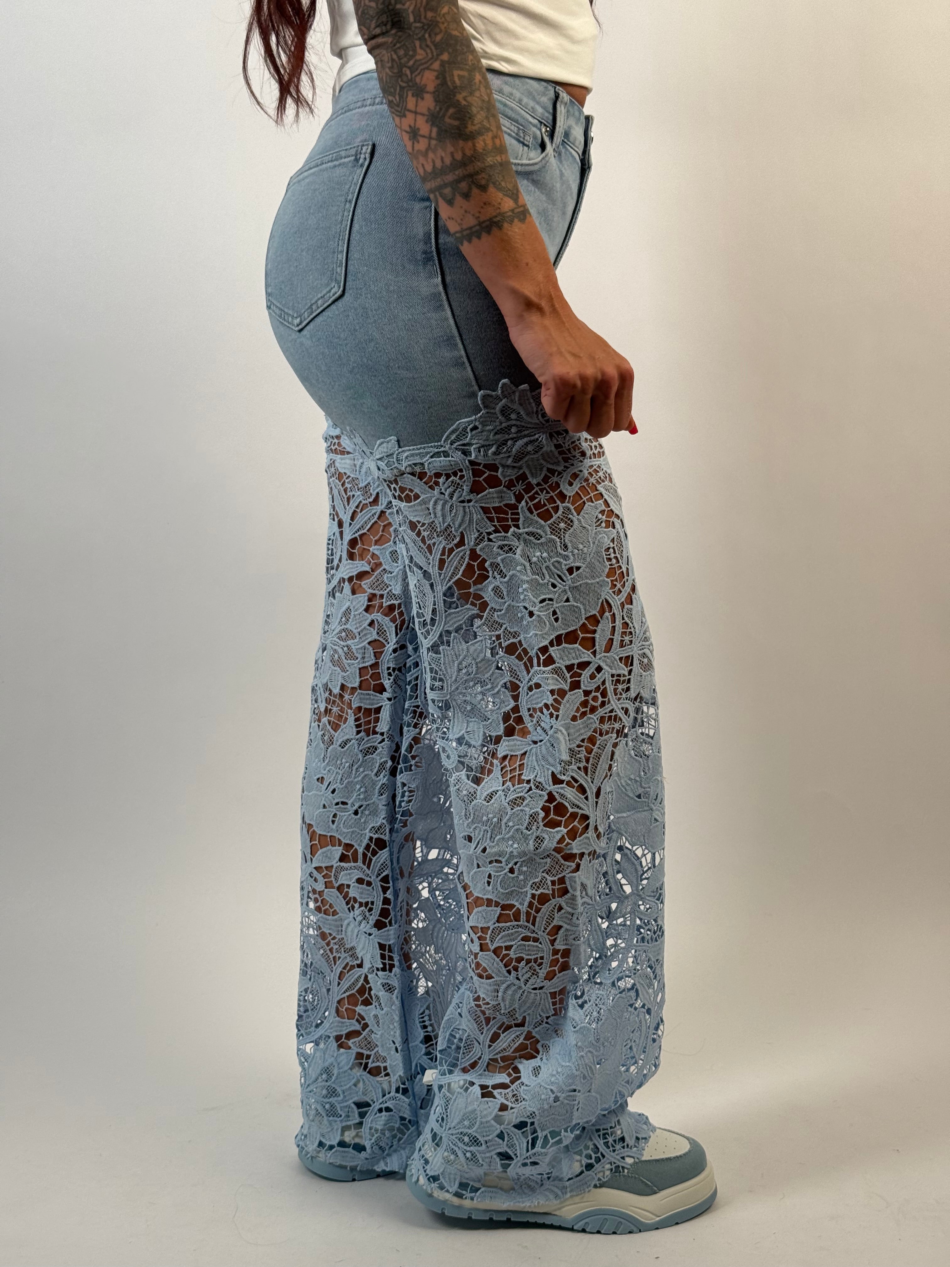 Jeans M 1128 Kant Wide Blauw