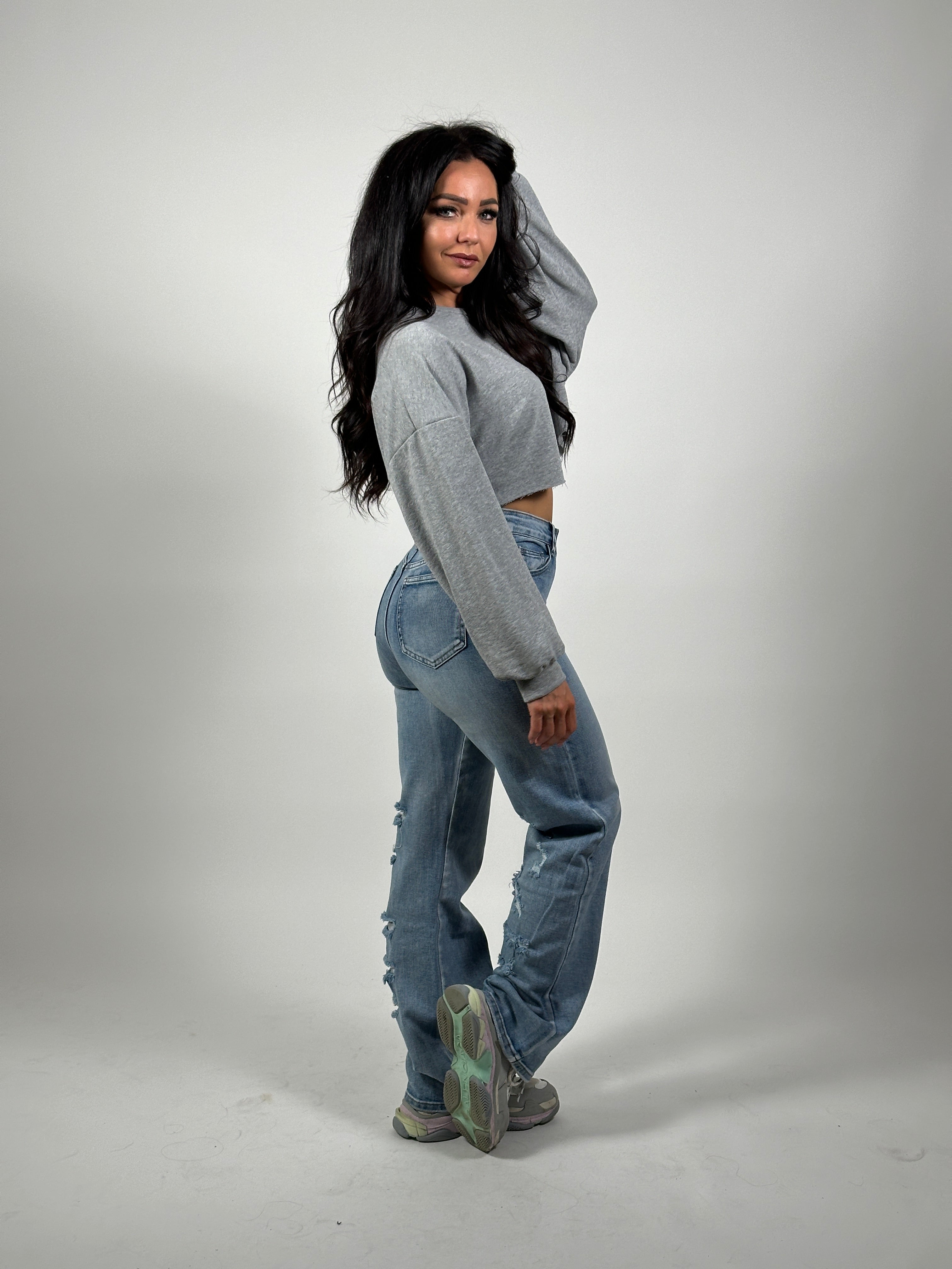 Jeans H 805-1 Wide Leg Blauw