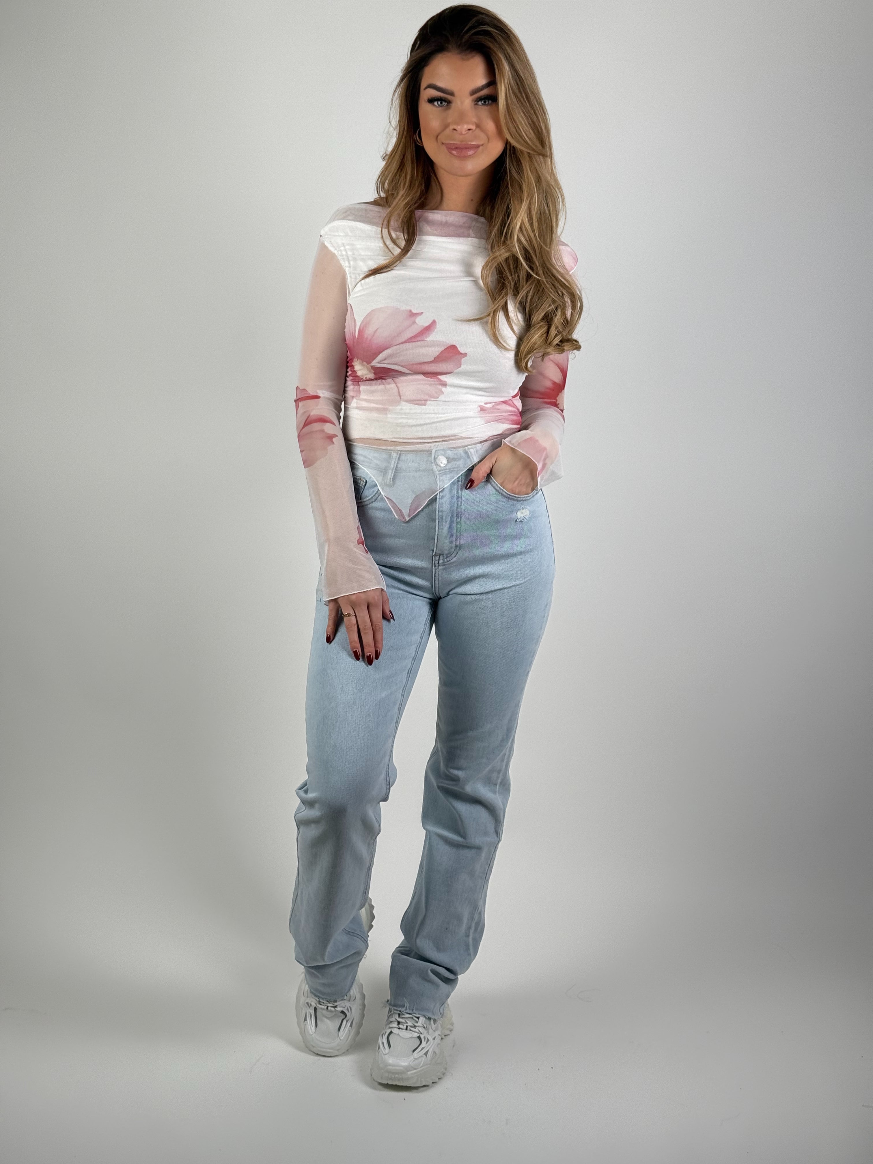 Jeans R 2273 Extra Long Straight Blauw