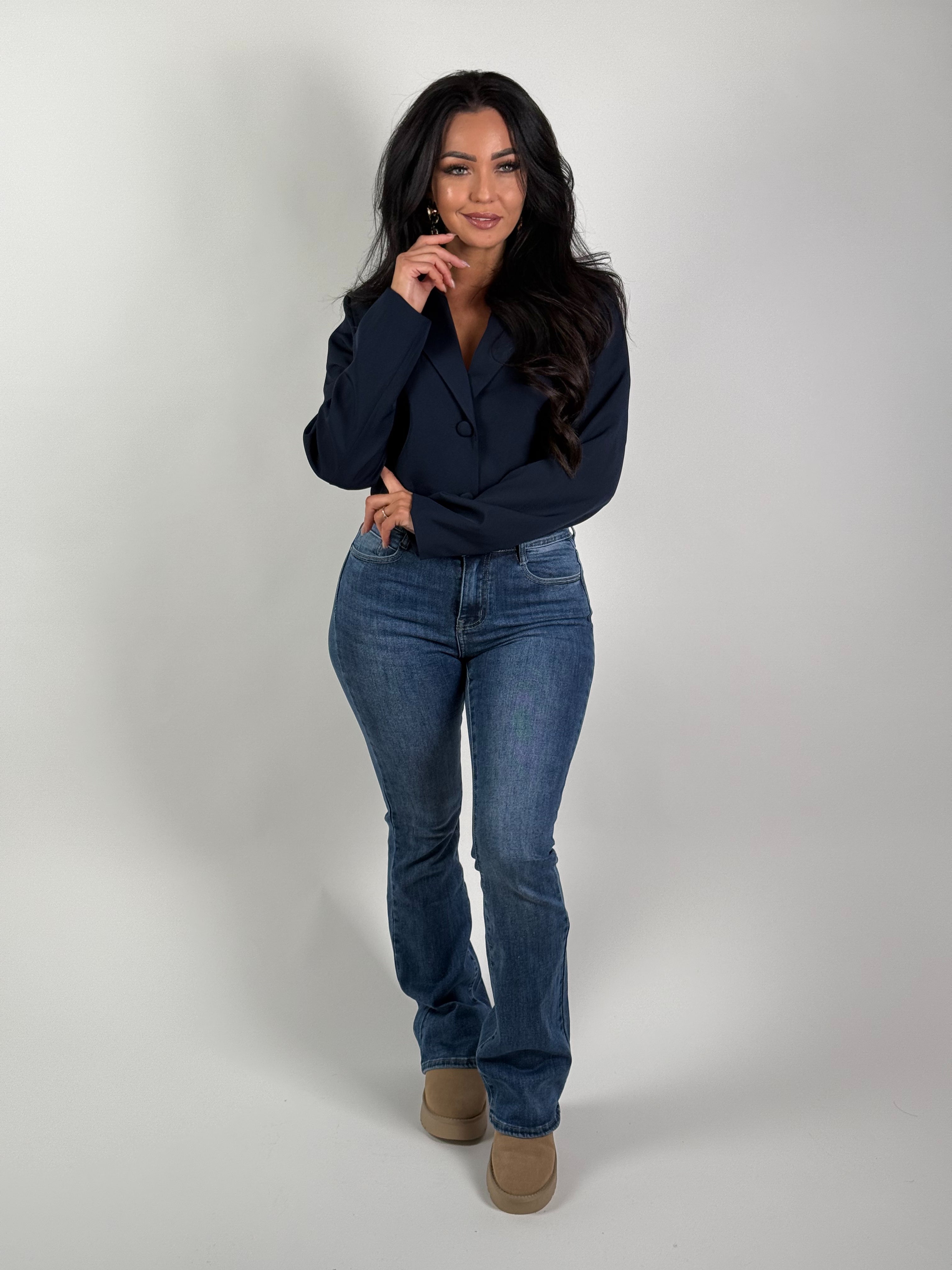 Jeans H 6156-2 Flared Blauw