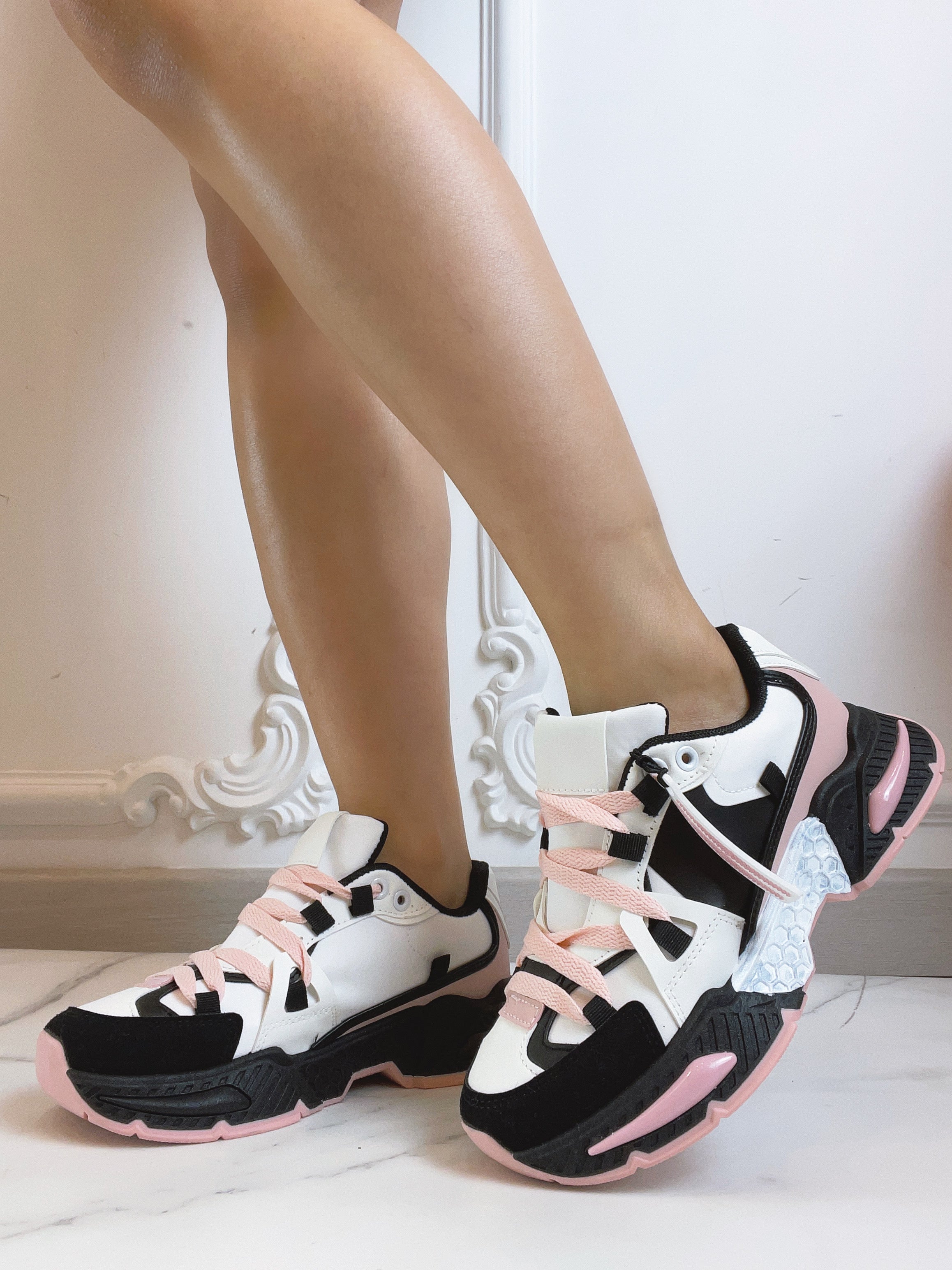 Sneakers Fancy Zwart/Roze