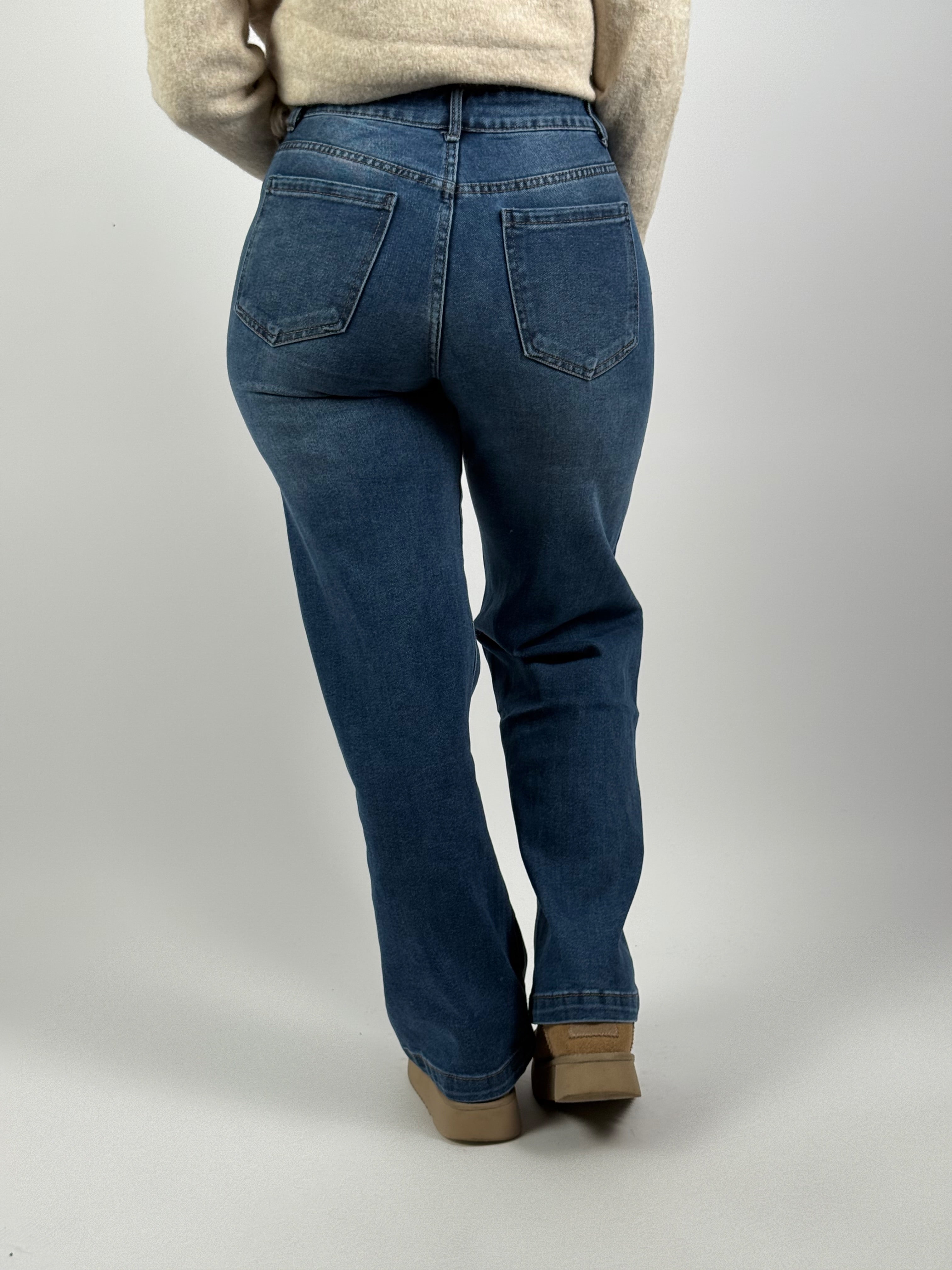 Jeans B 66186 Wide Leg Blauw
