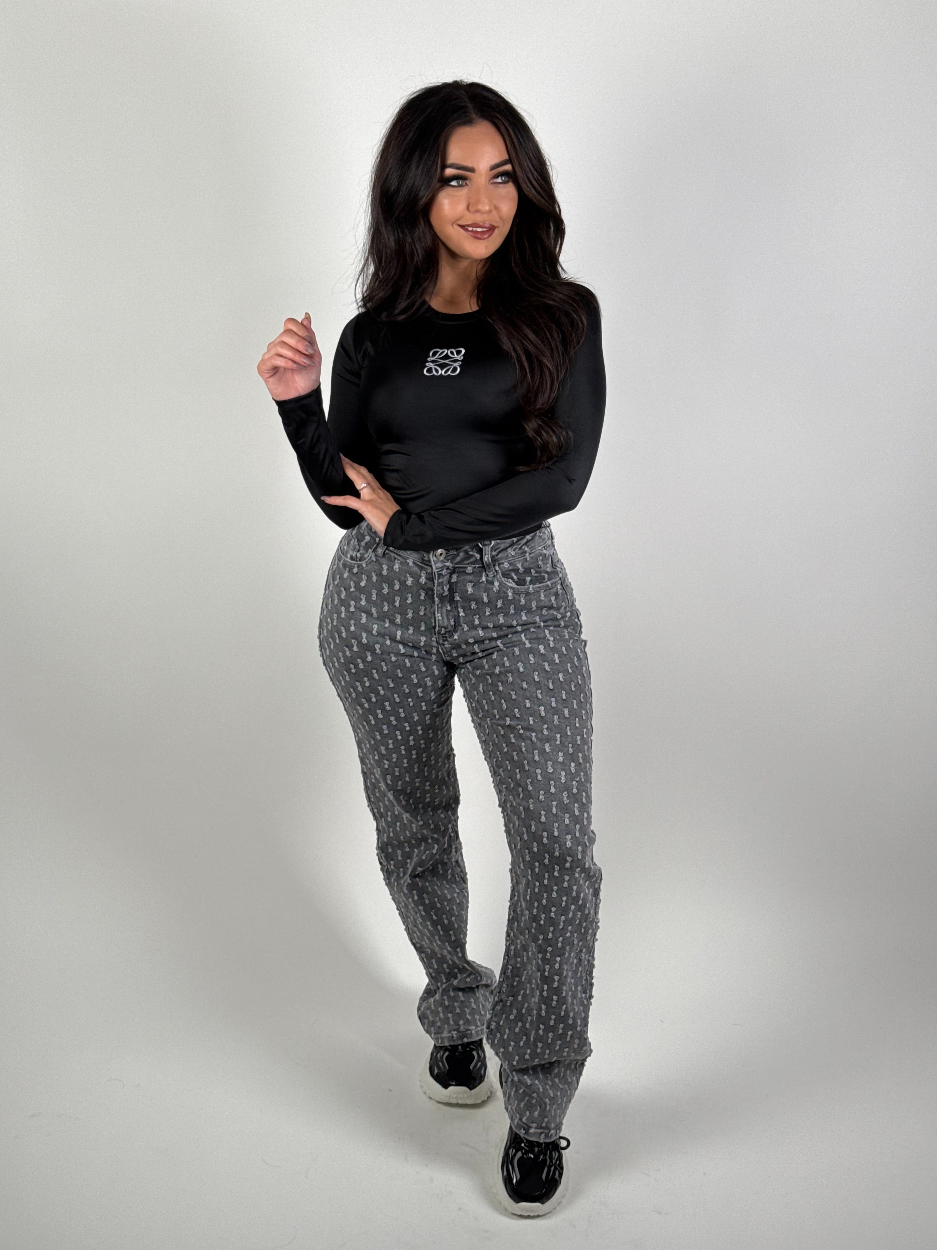 Jeans H 655-3 Wide Leg Grijs