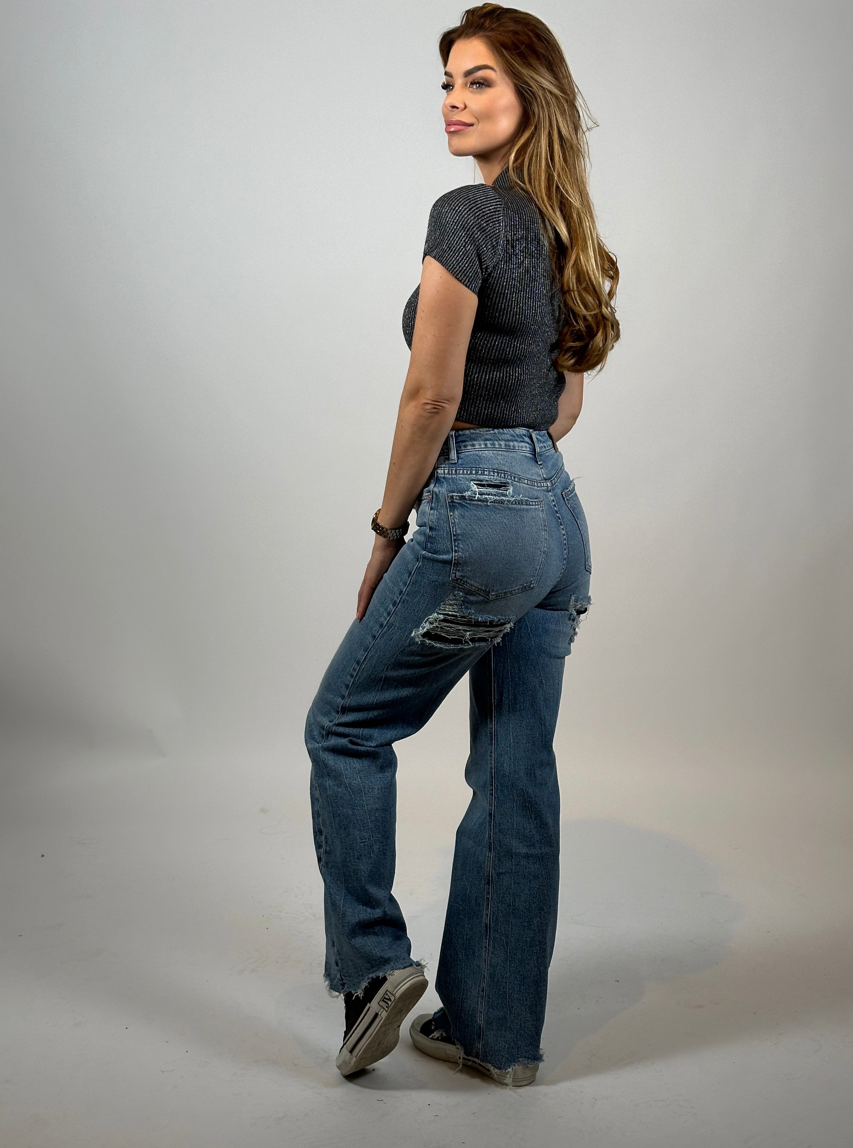 Jeans Q 3732 Wide Leg Blauw