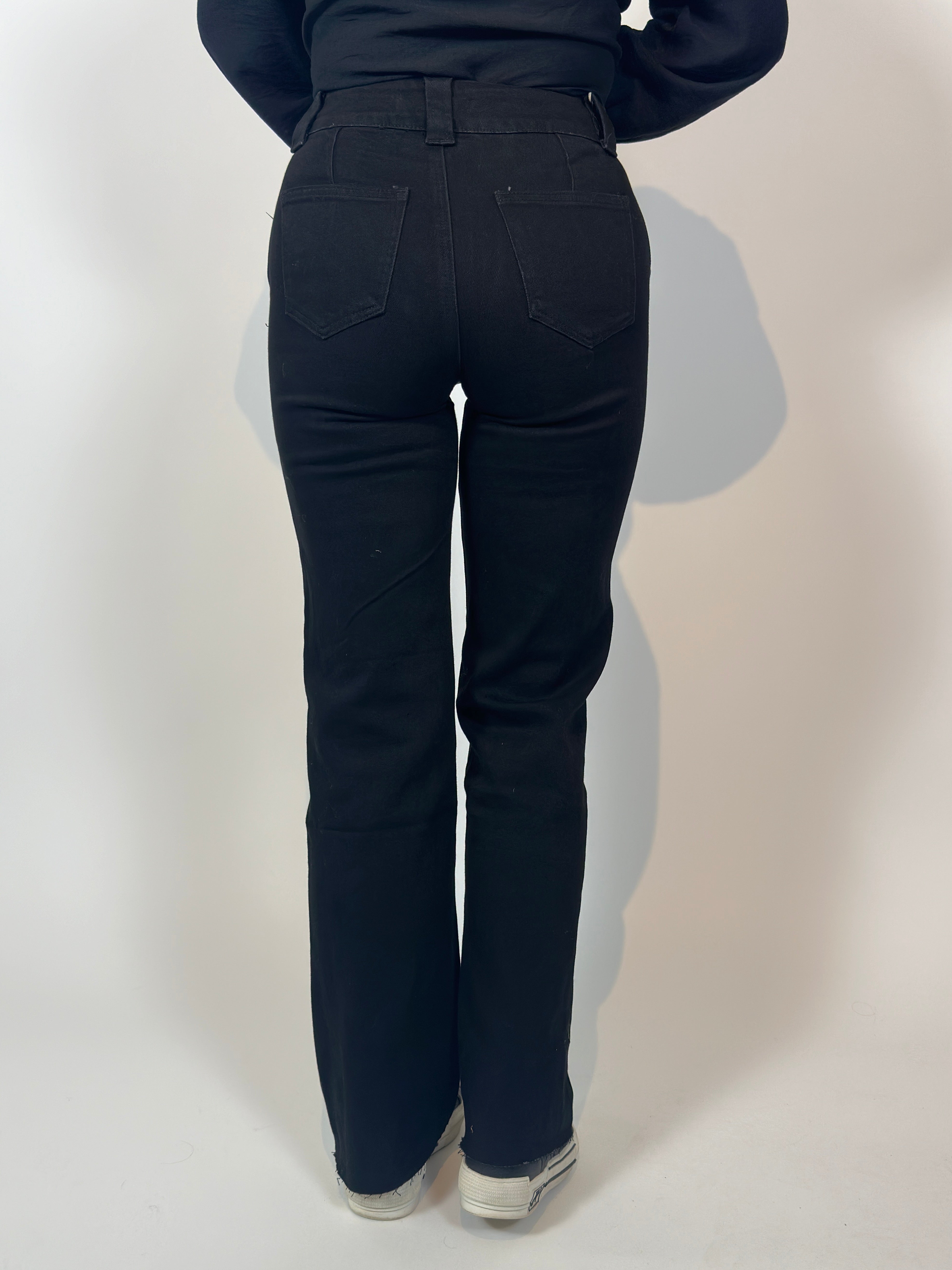 Jeans R 7308 Straight Zwart