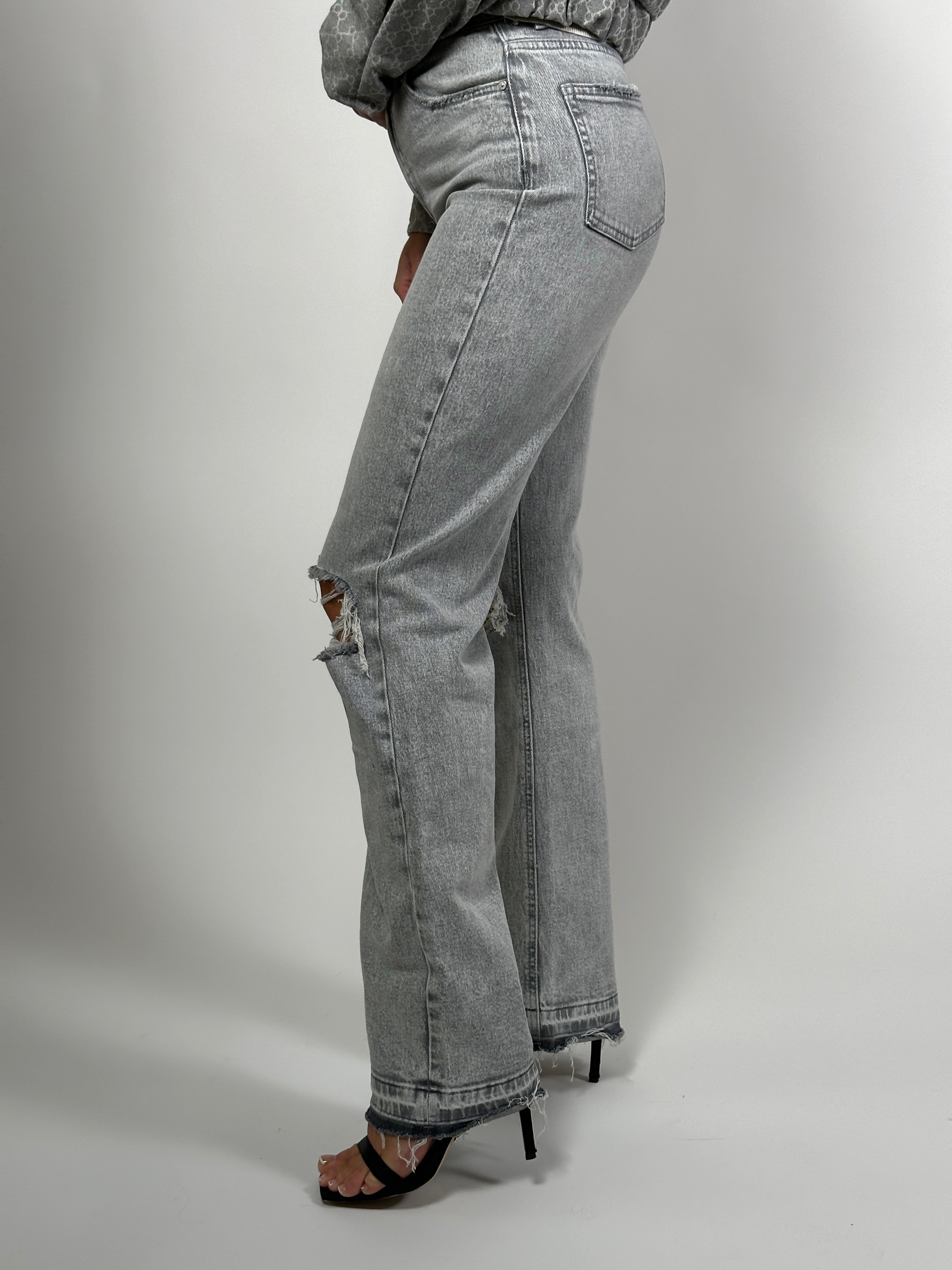 Jeans Q 3558 Extra Long Grijs