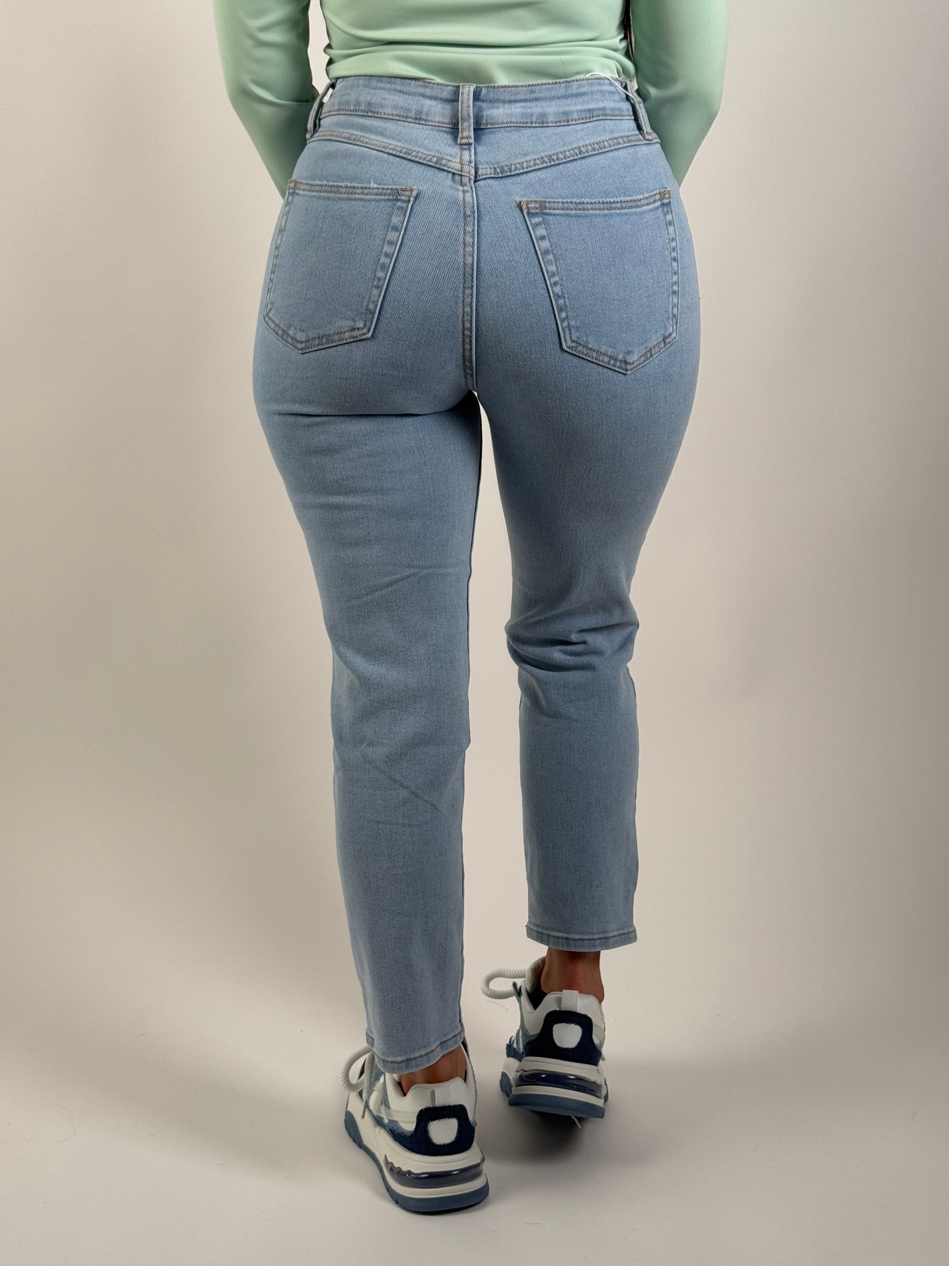 Jeans R 2373 Mom Blauw