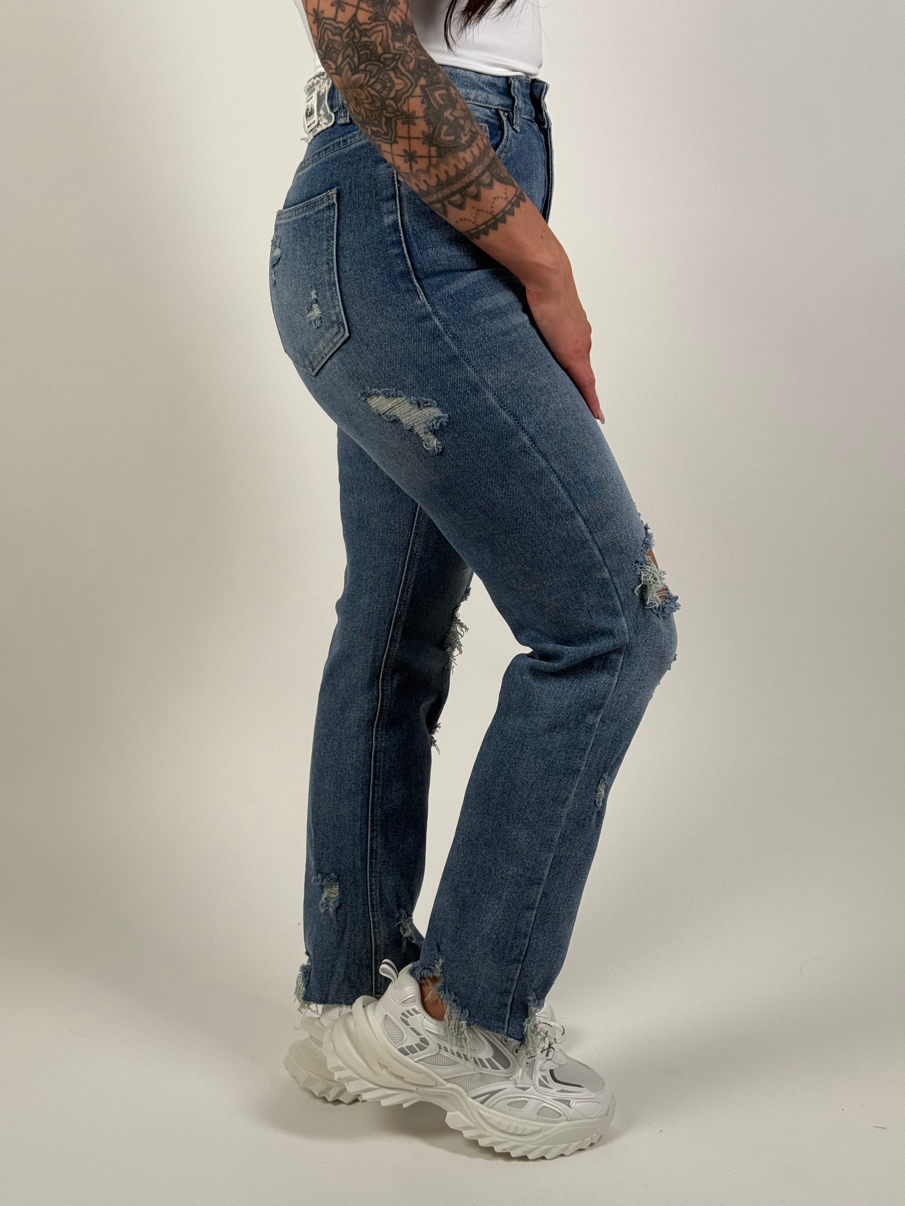 Jeans K 703-3 Straight Blauw