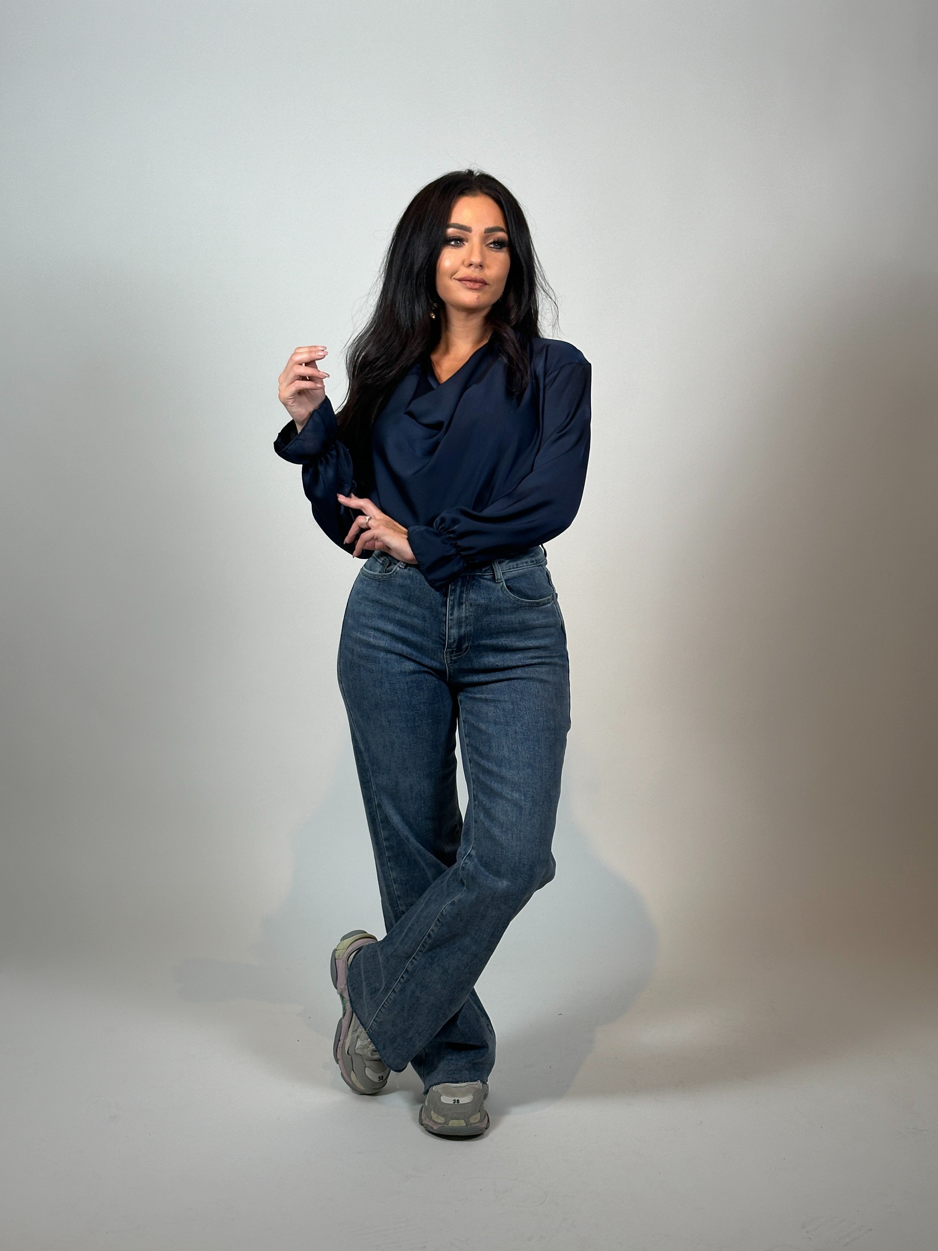 Jeans L 262-7 Wide Leg Blauw
