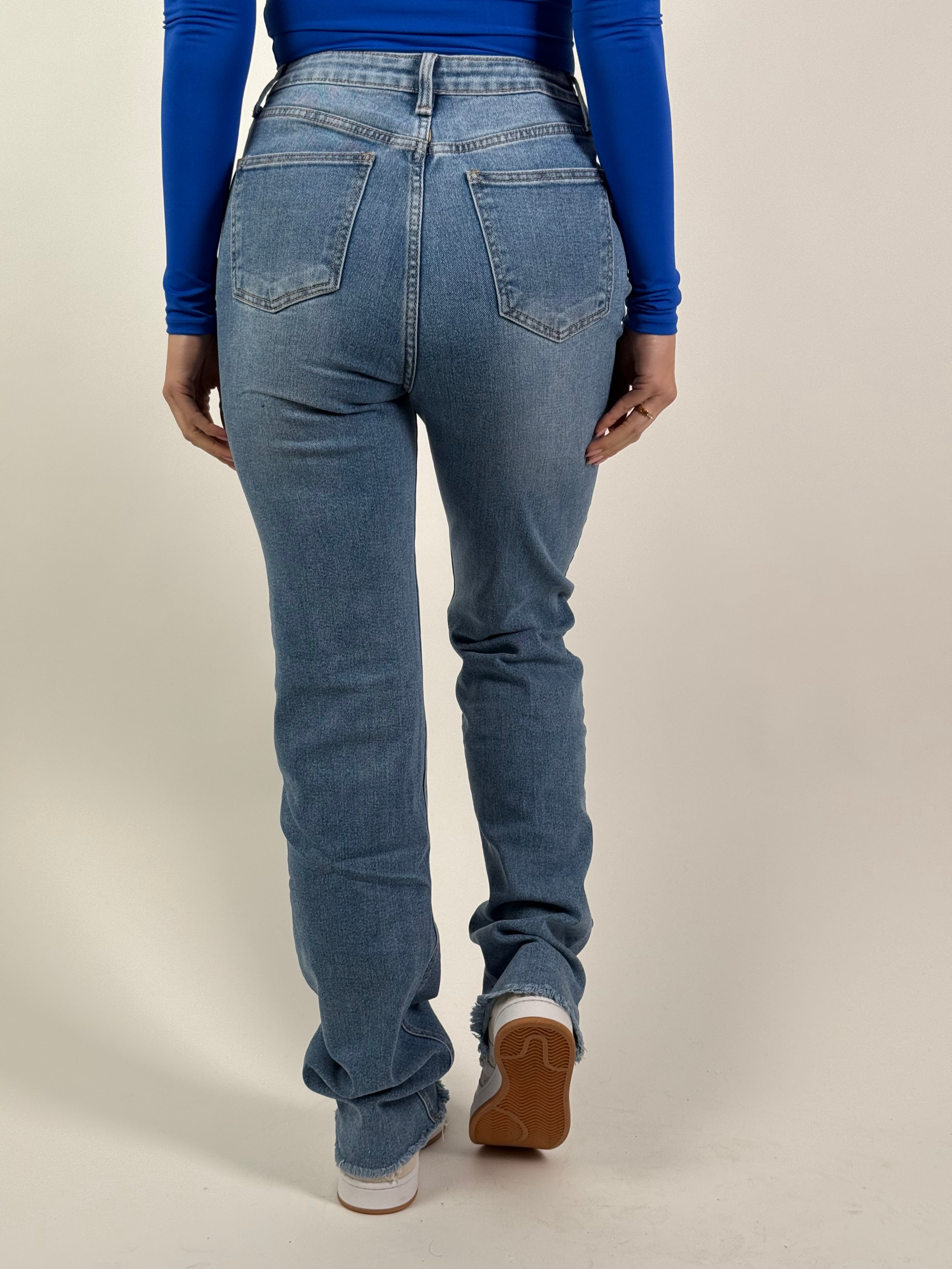 Jeans L 2633 Extra Long Straight Blauw