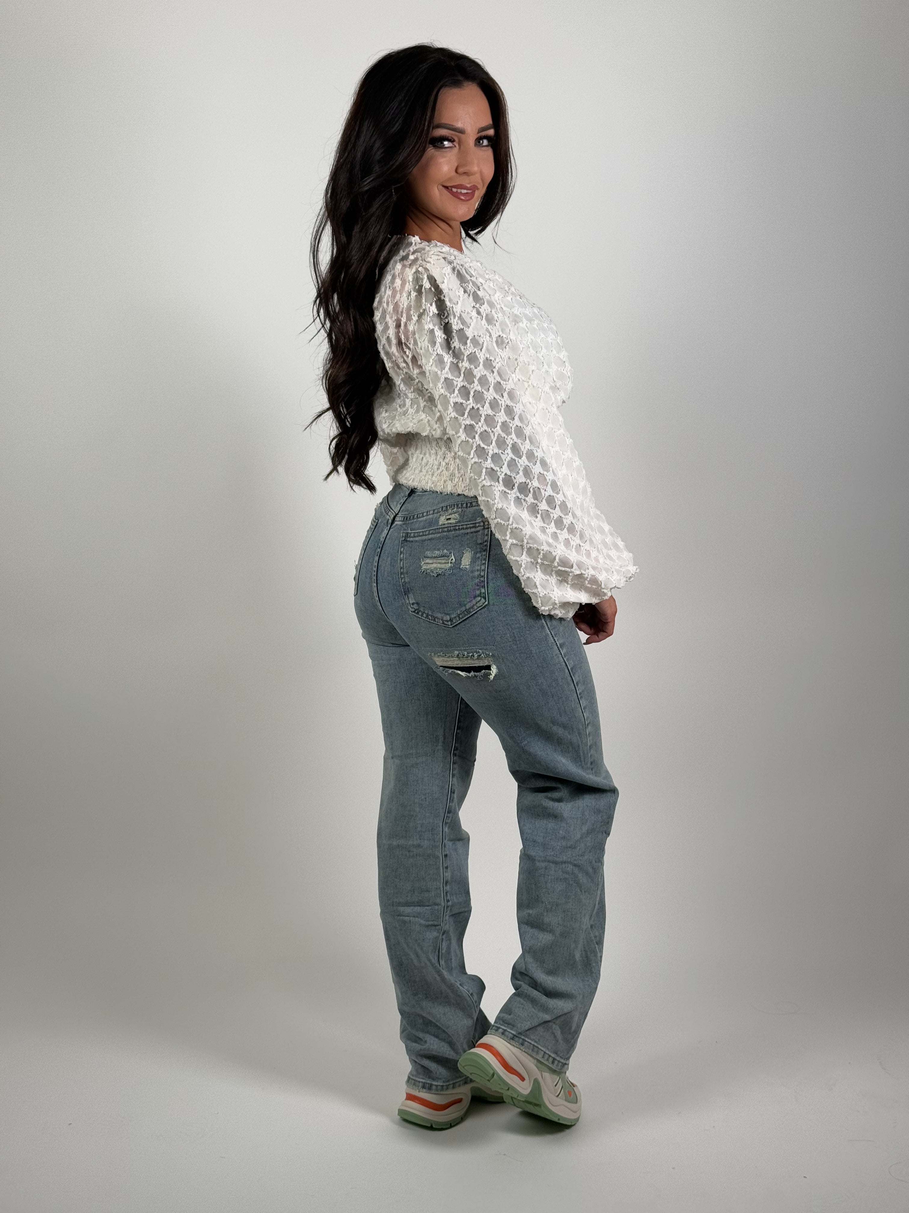 Jeans H 855 Wide Leg Blauw