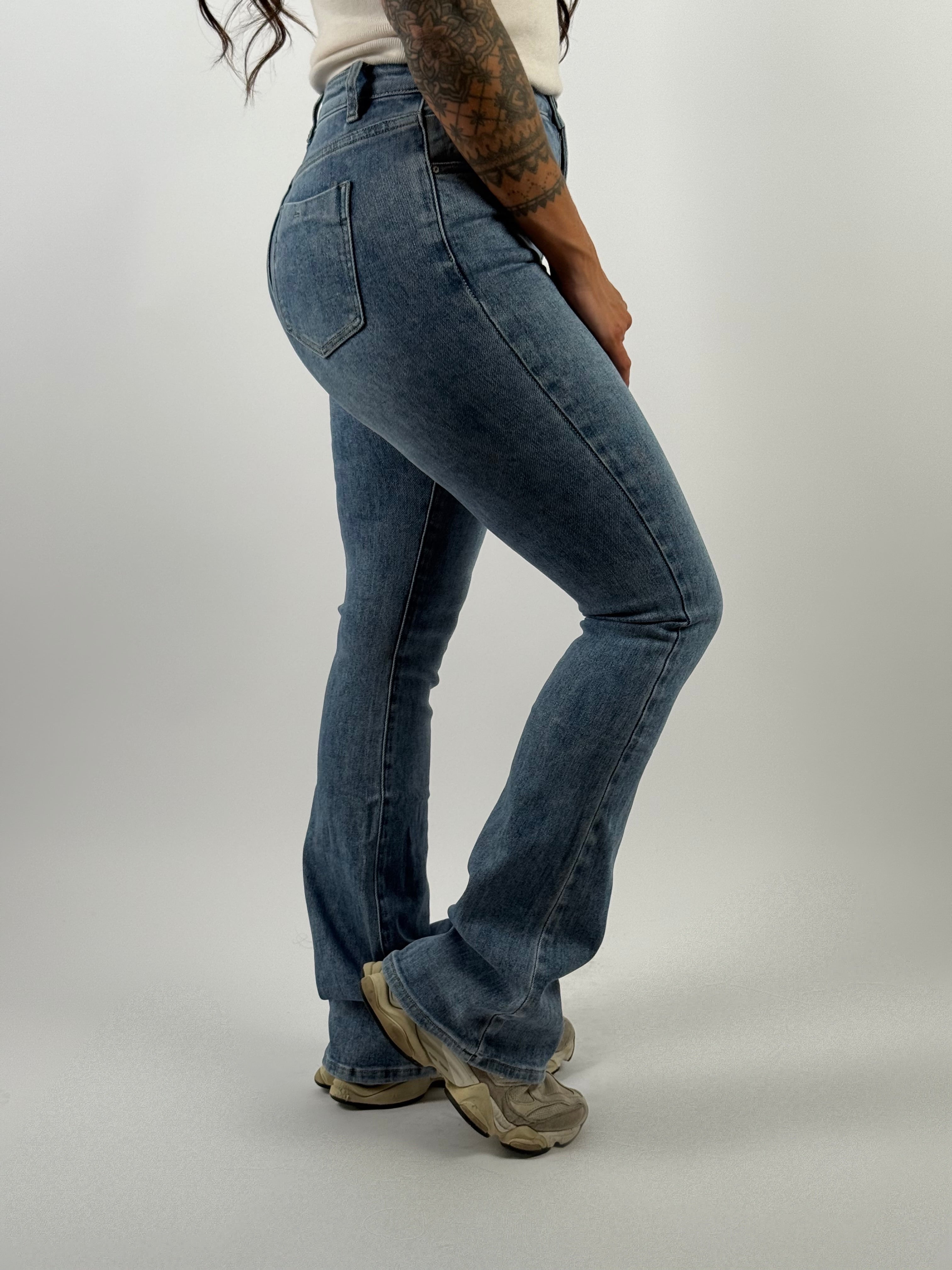 Jeans H 6156-17 Flared Blue