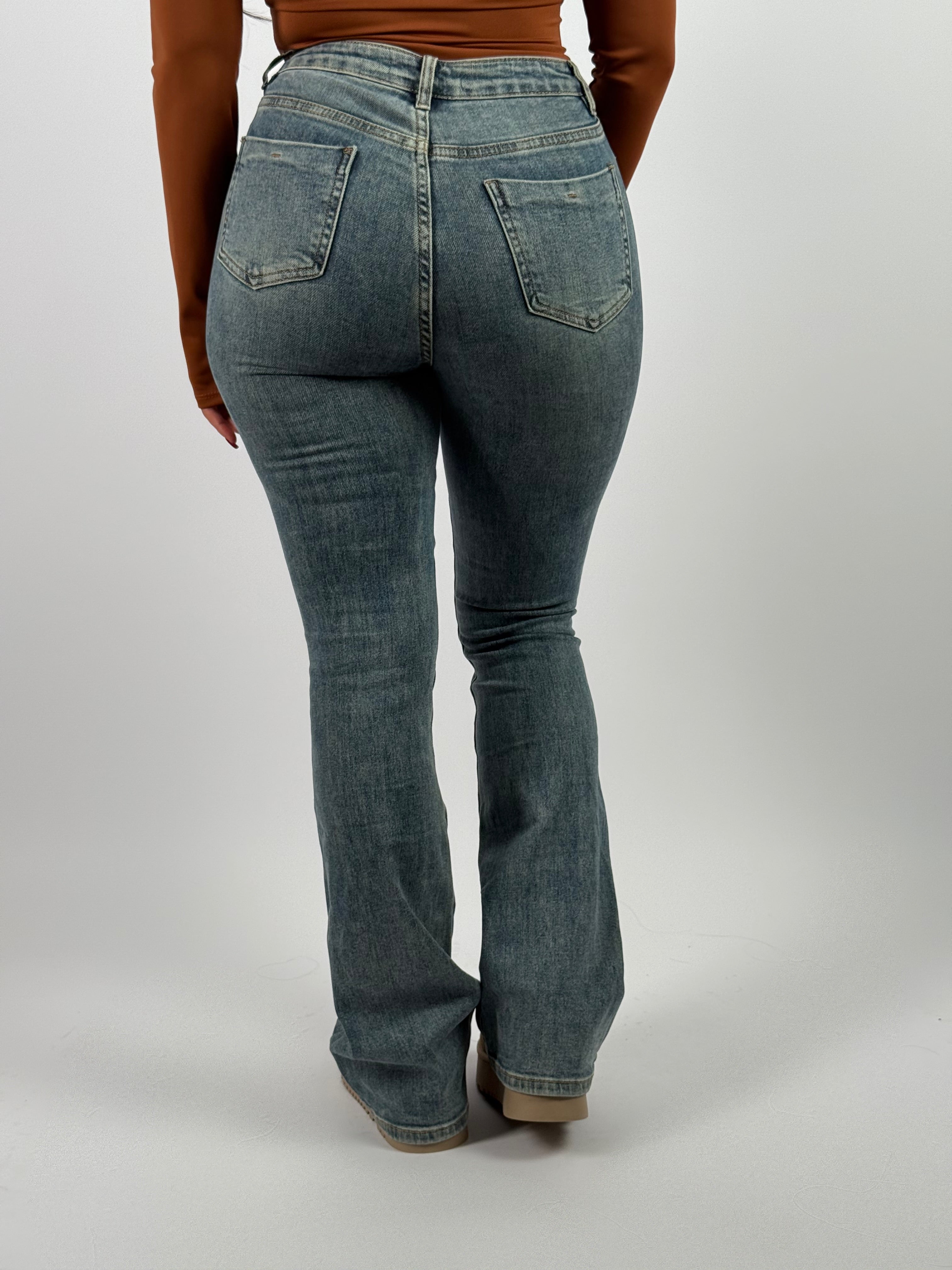 Jeans H 6156-26 Flared Blue
