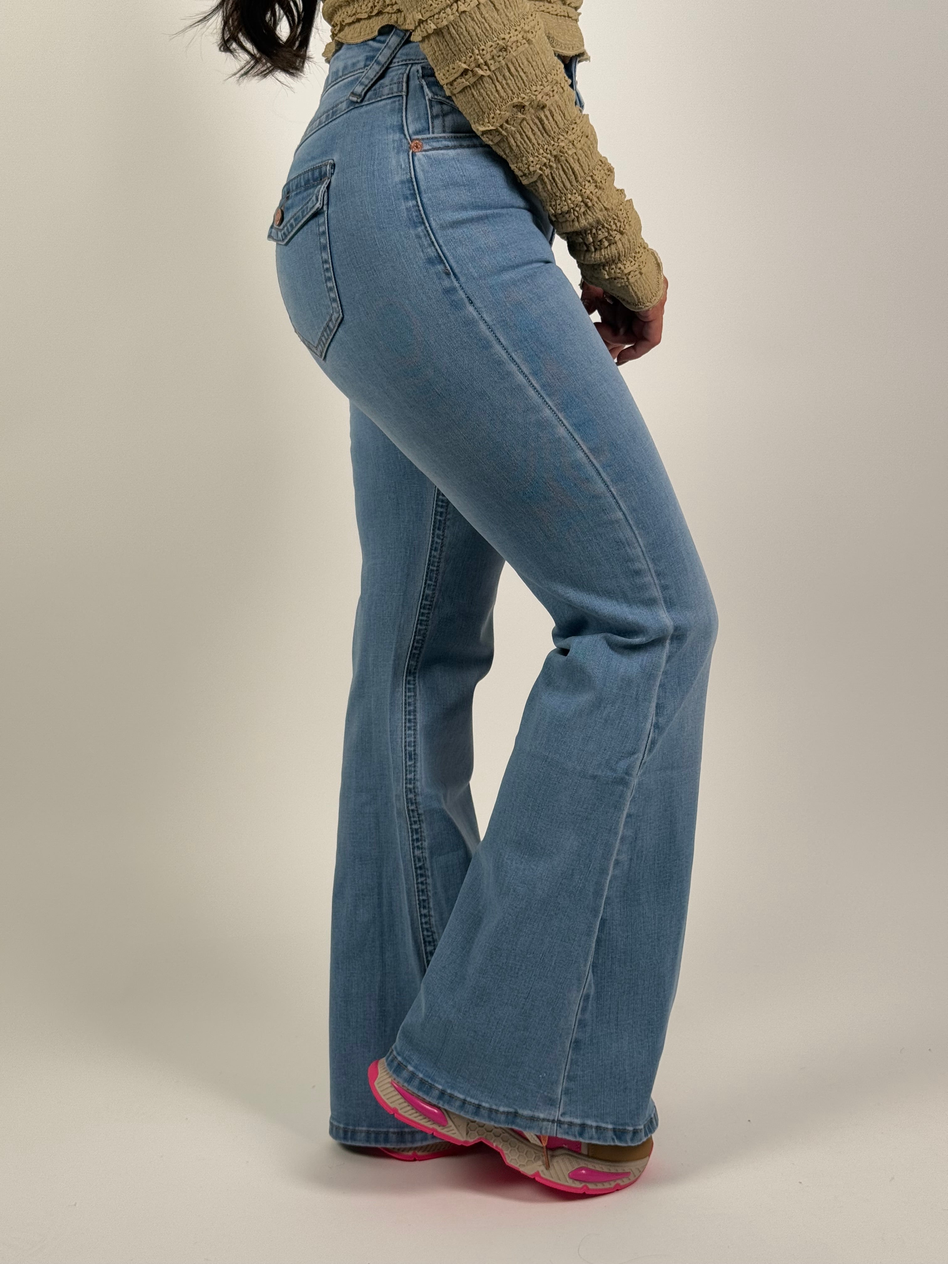 Jeans V 8590 Flared Blauw