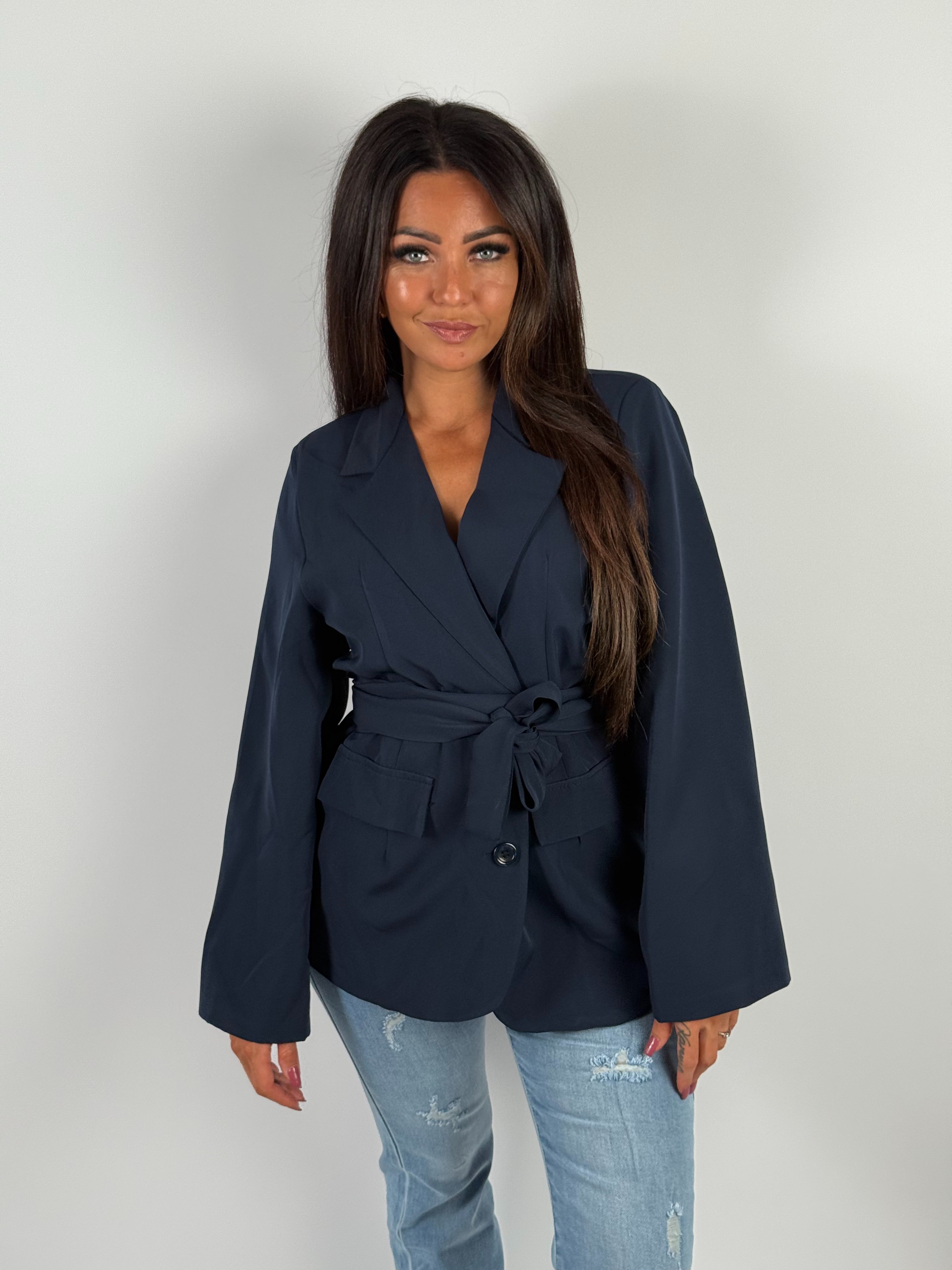 Blazer Strik 014 Blauw