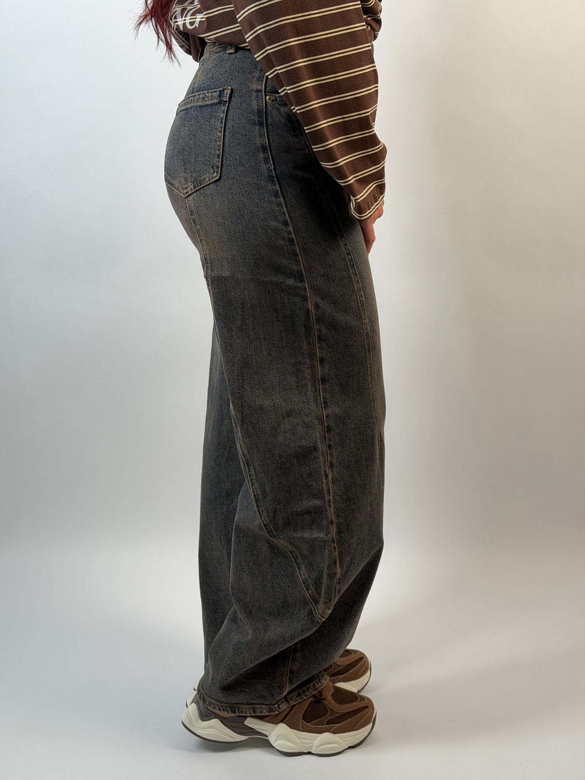 Jeans V 599 Balloon Wash Blauw
