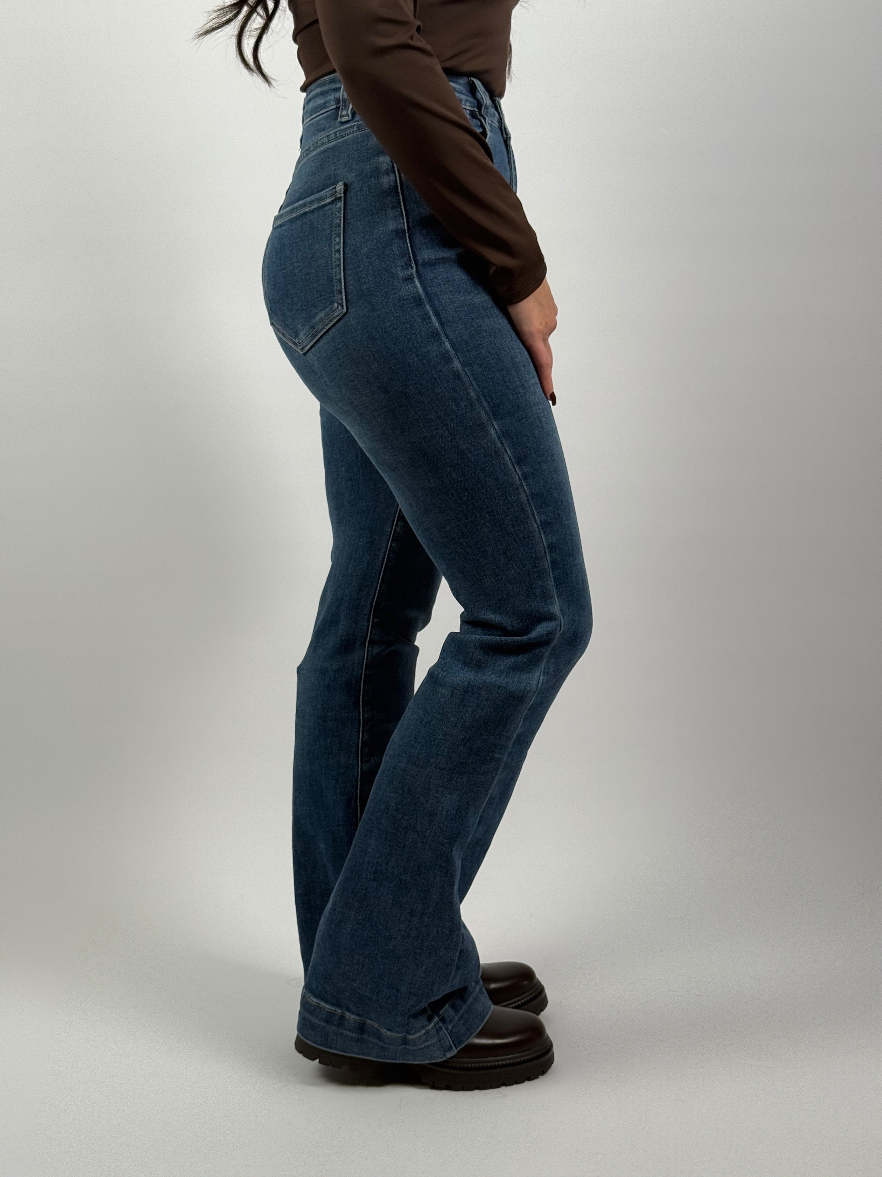 Jeans Flared L 6267-5 Blauw