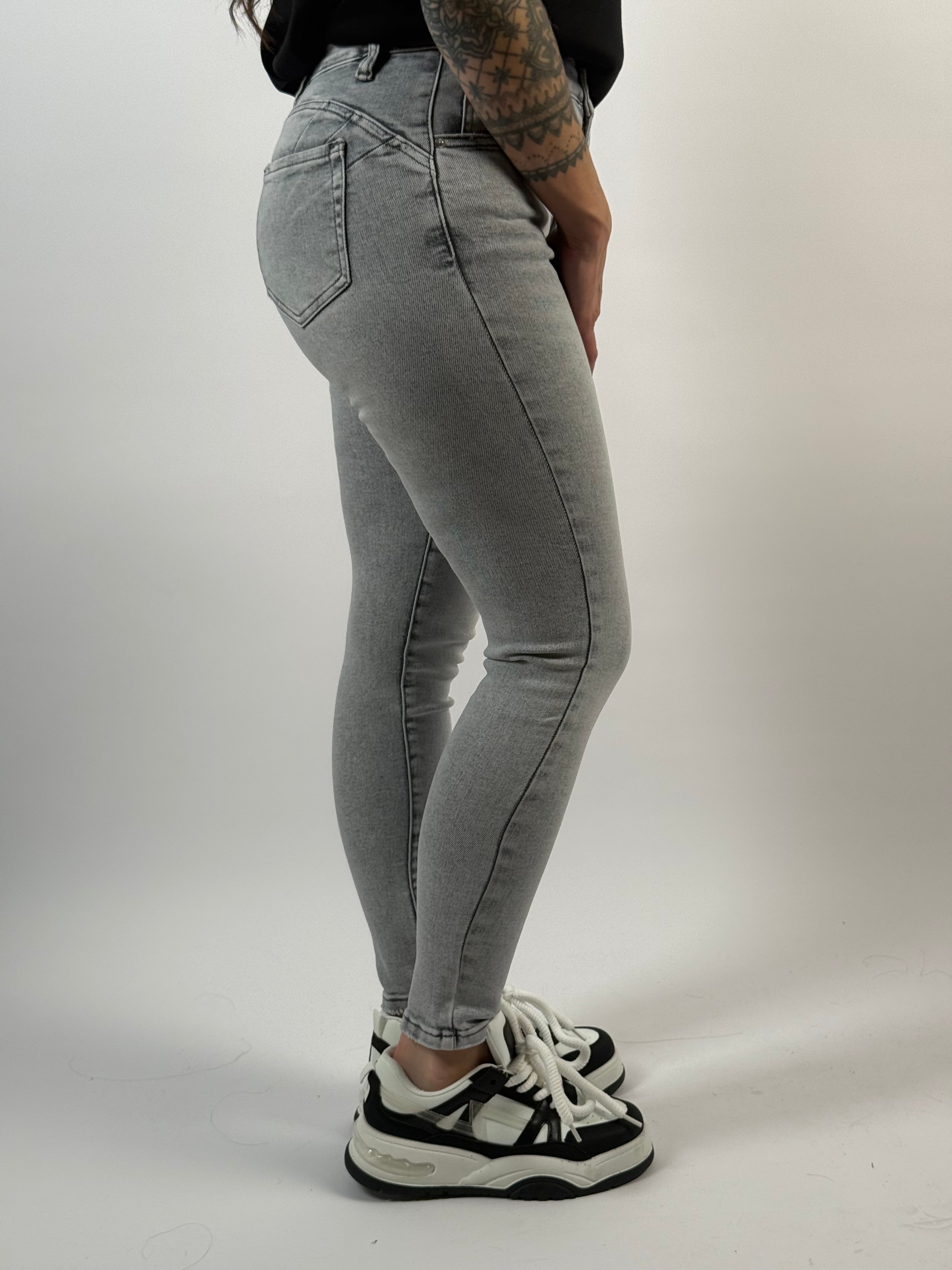 Jeans L Skinny 355-15 Grijs