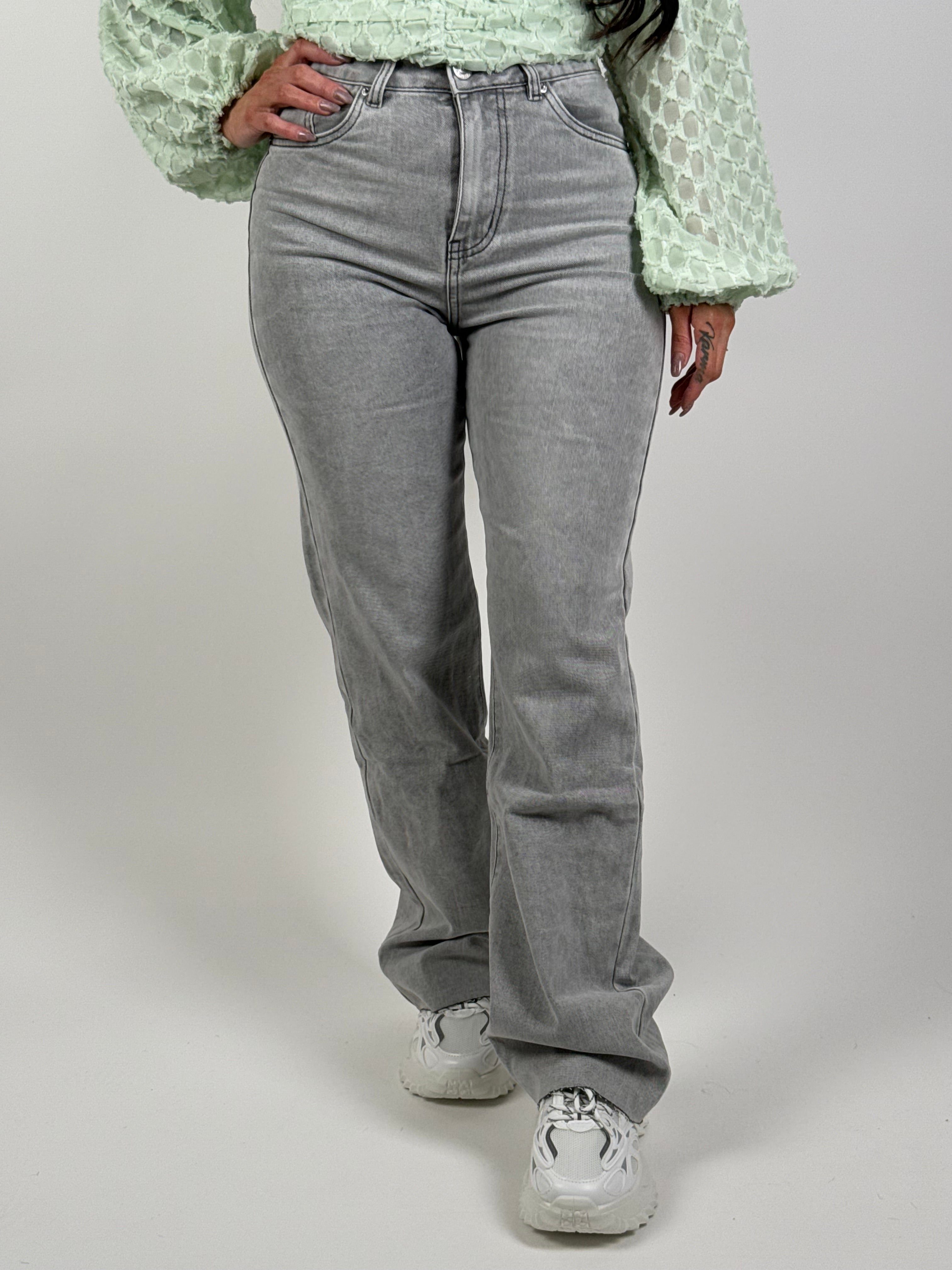 Jeans V 8579 Wide Leg Grijs