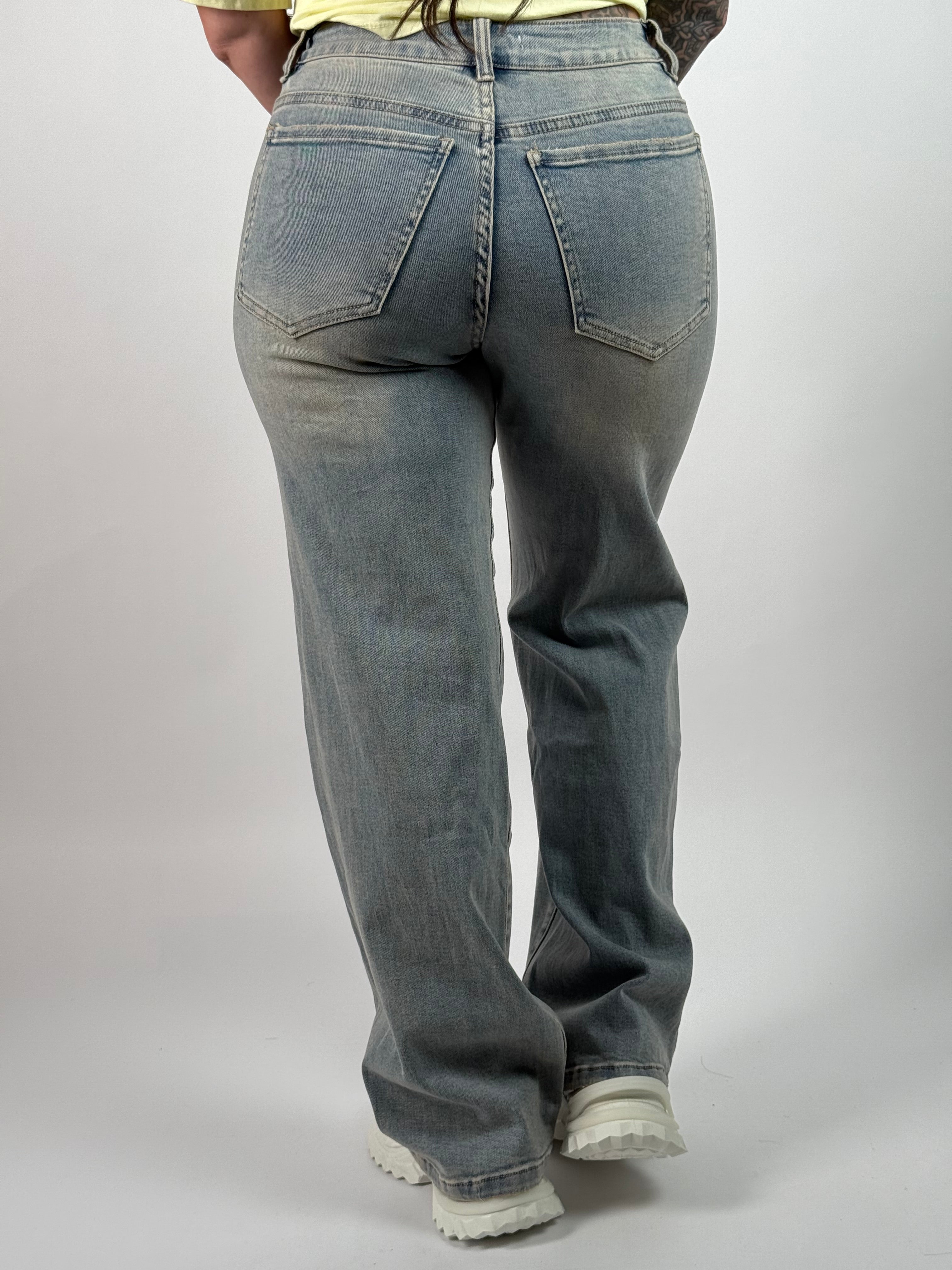 Jeans L 416-2 Wide Leg Blauw