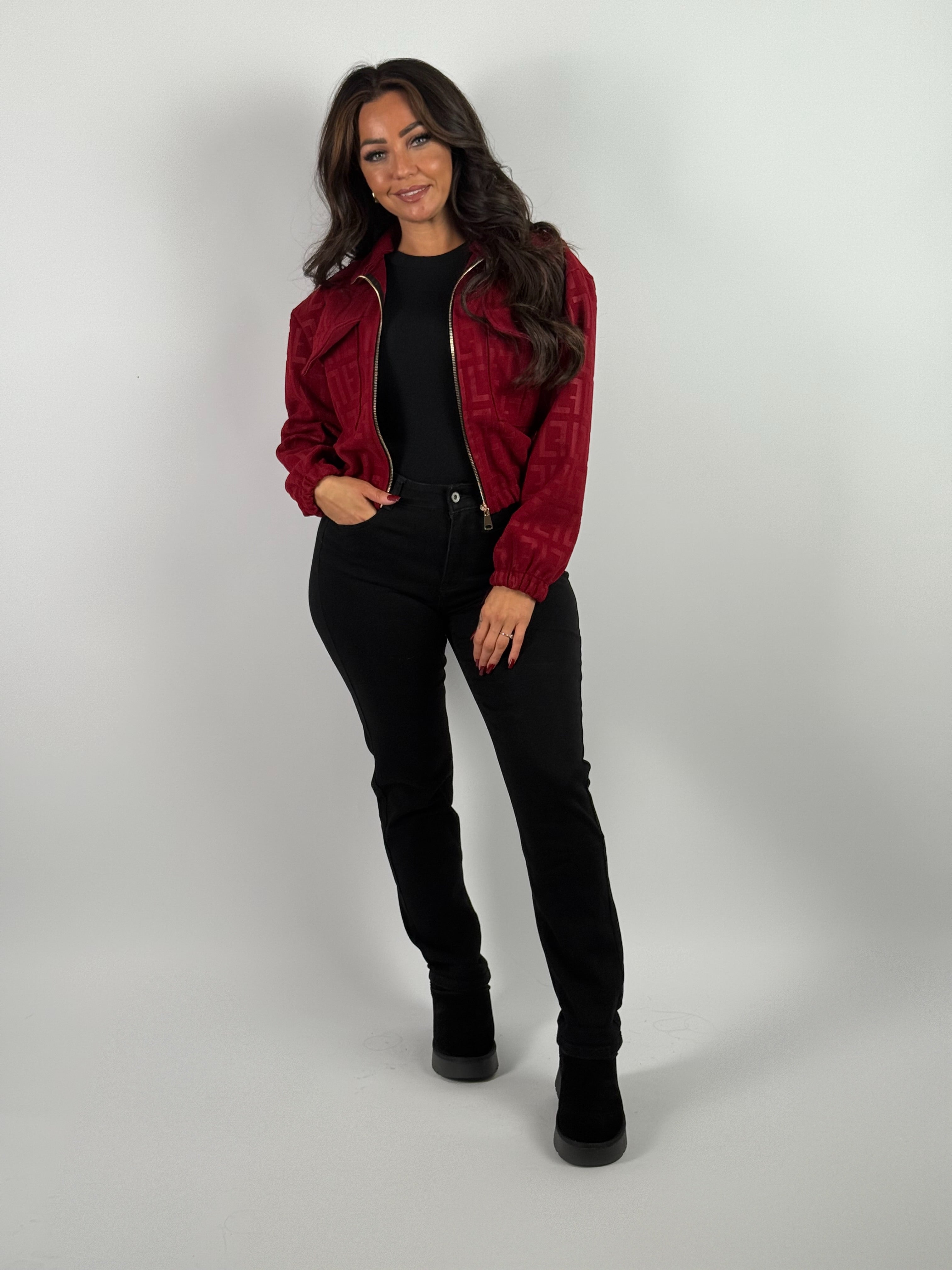 Jeans H 6750-6 Mom Zwart