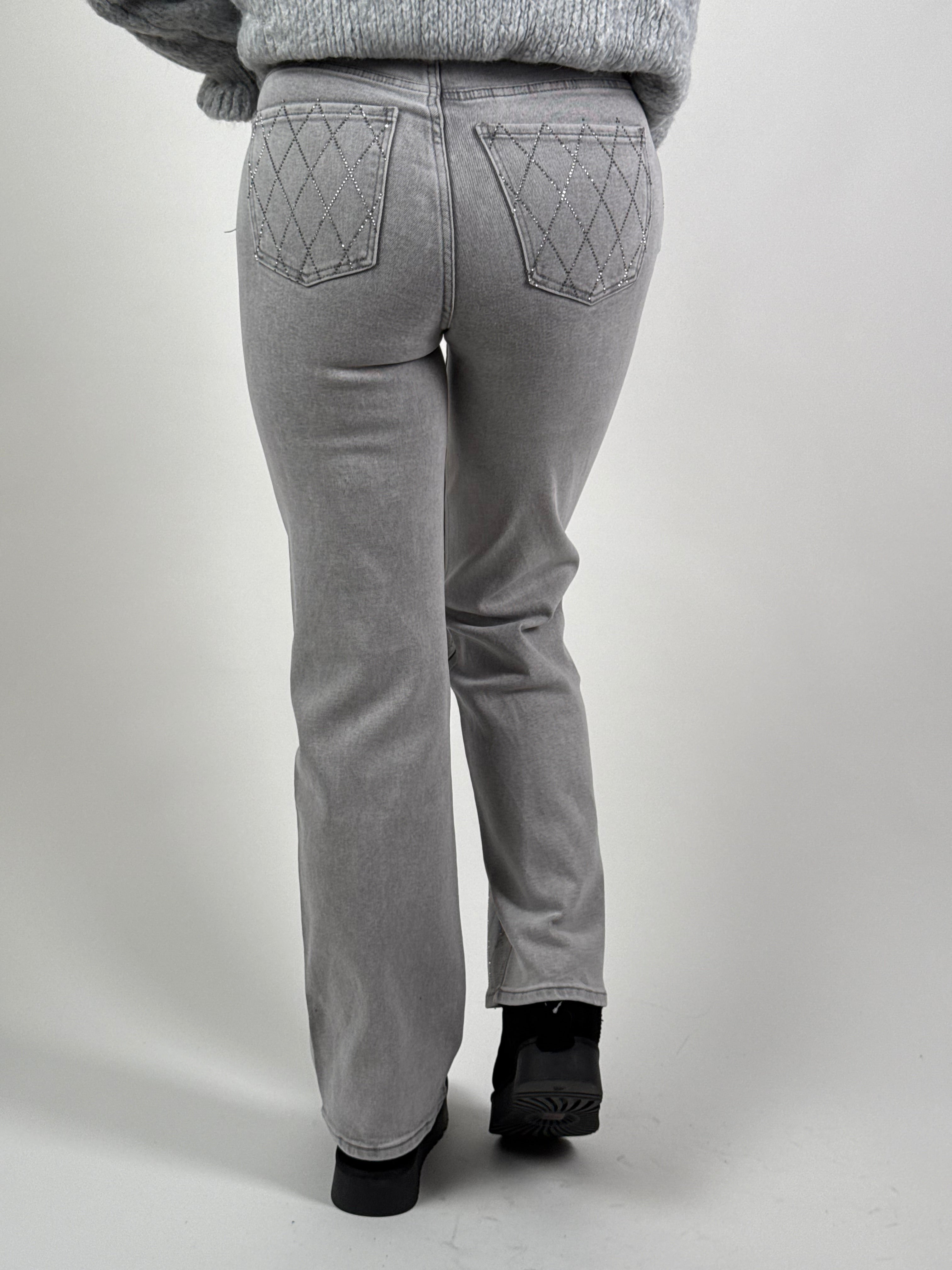 Jeans L 241-18 Straight Grijs