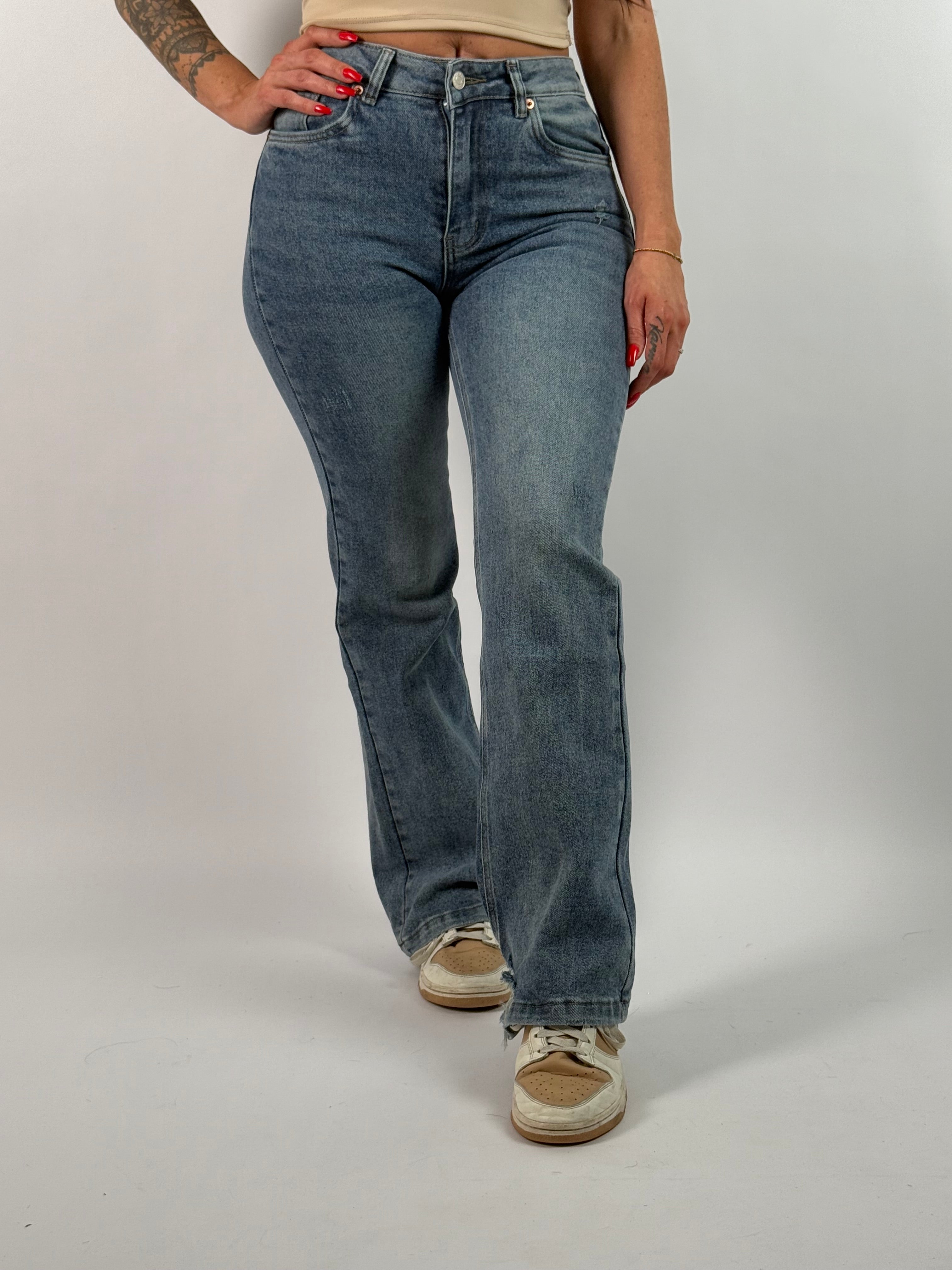 Jeans K 724 Flared Blauw
