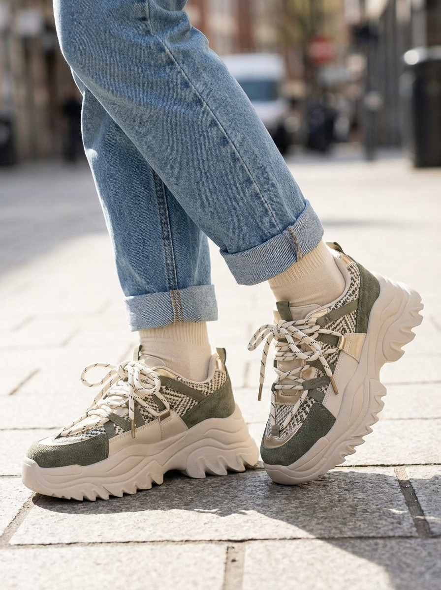 Sneakers 9201 Army Groen