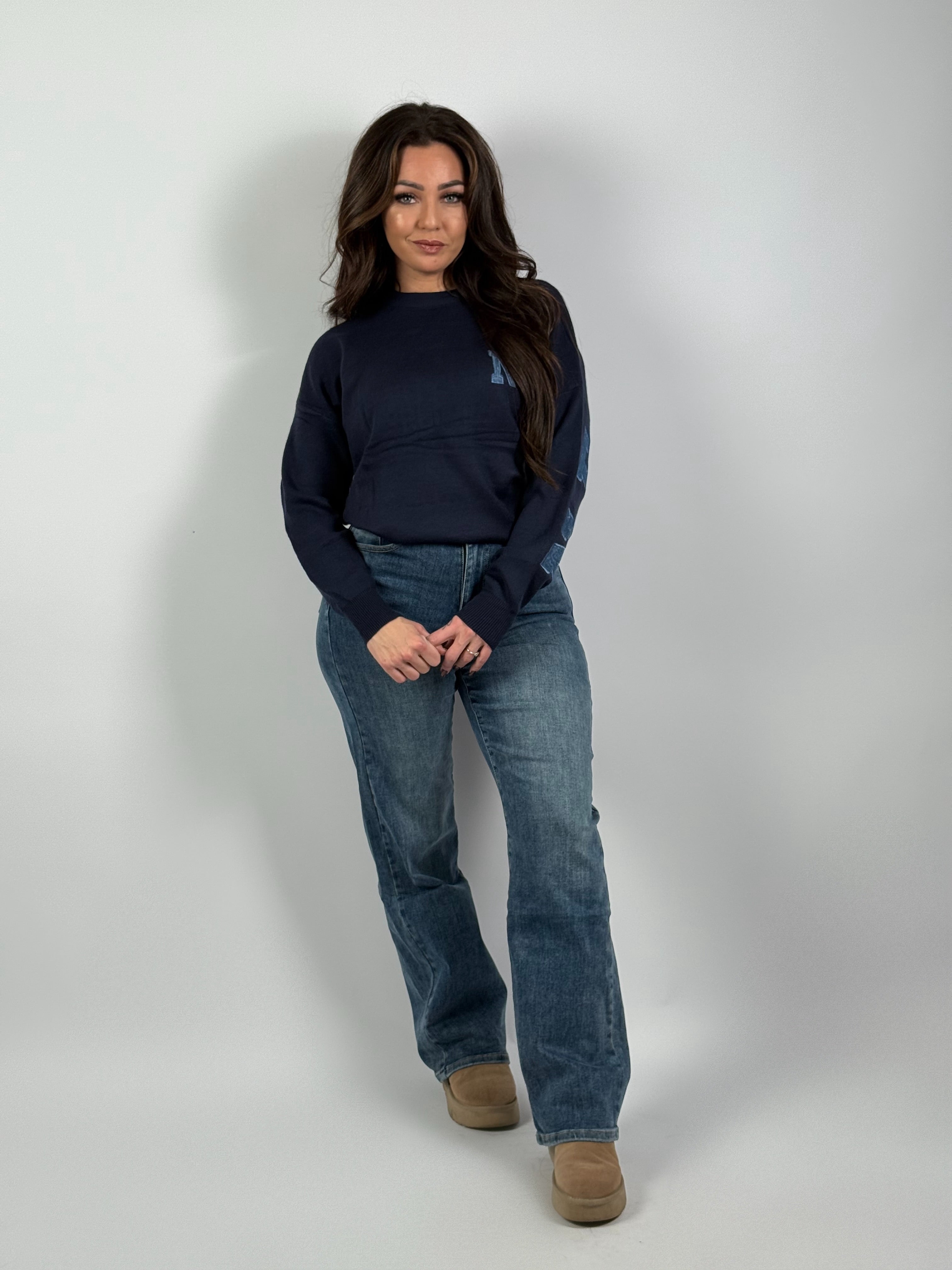 Jeans L 6320-2 Wide Leg Blauw