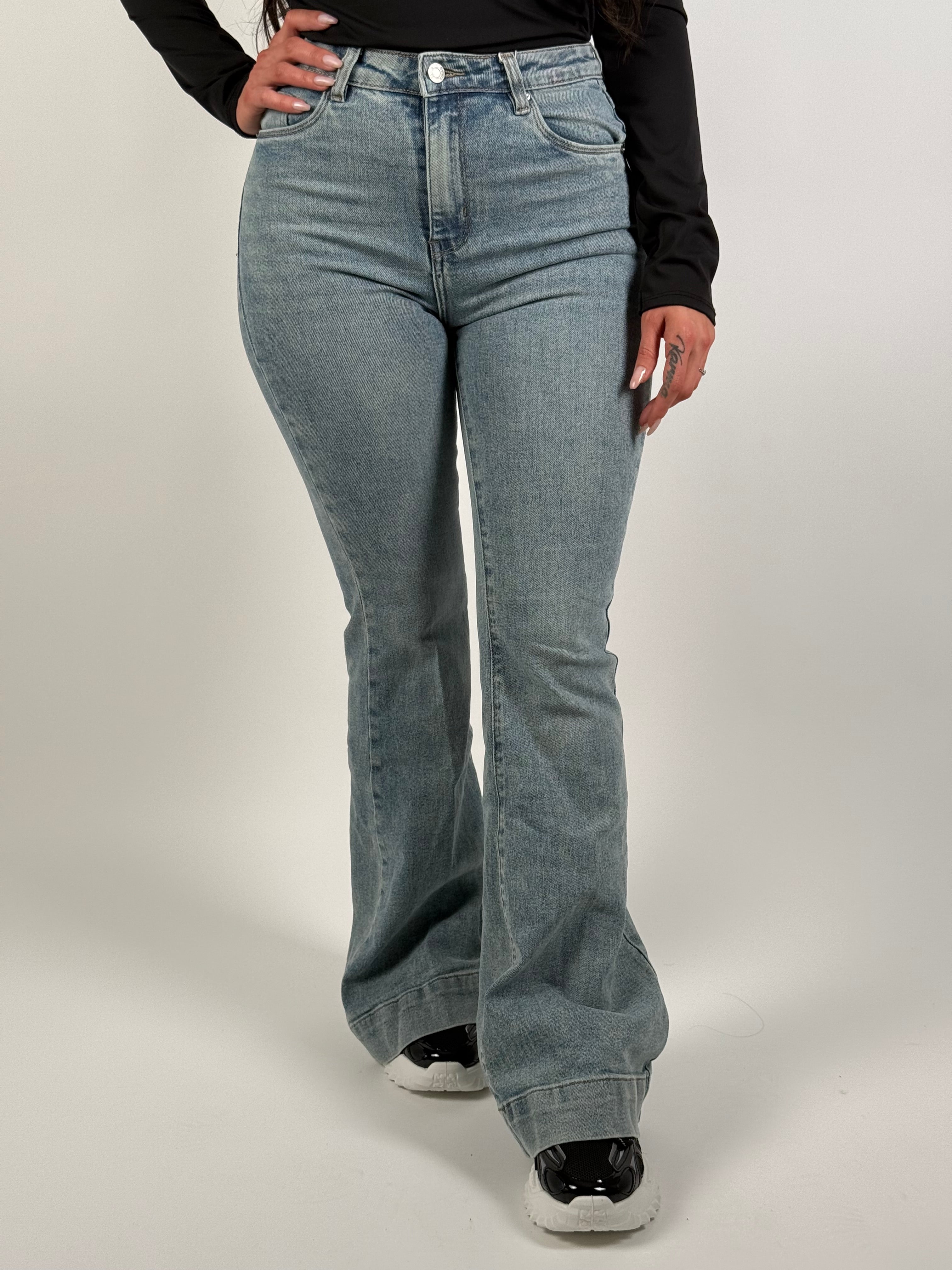 Jeans V 8666 Flared Blauw