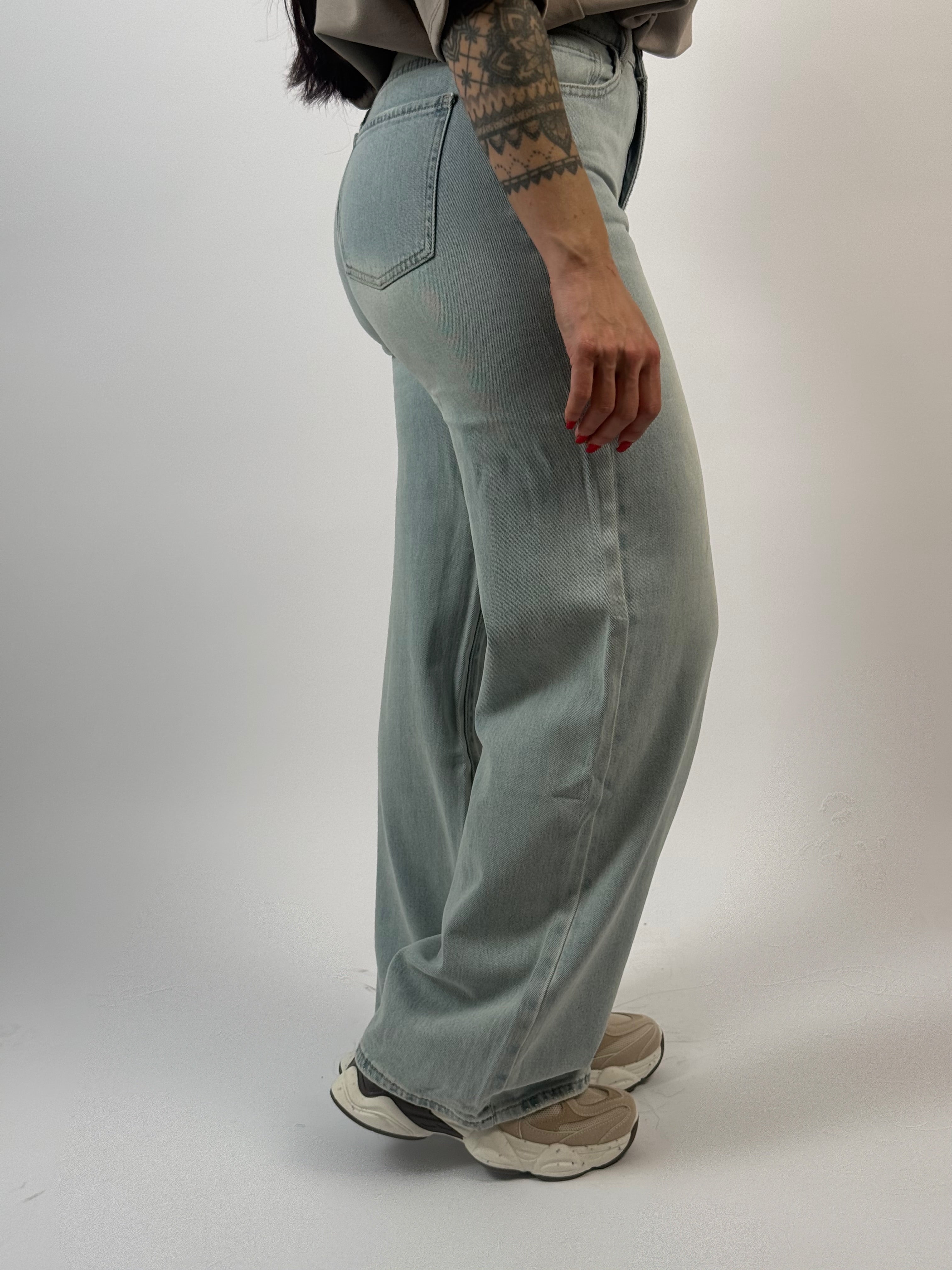 Jeans L 6078-1 Wide Blauw